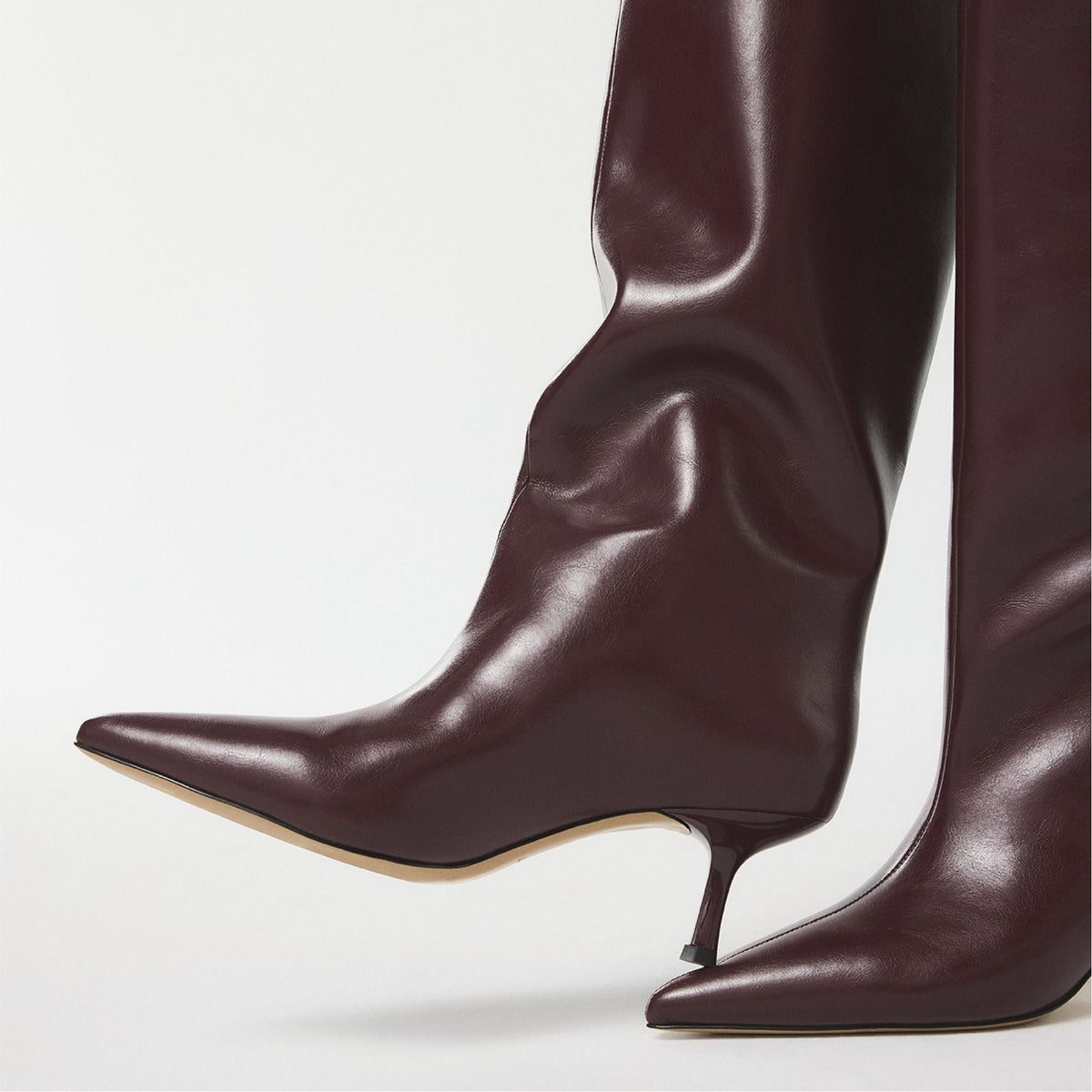 Selora in Burgundy - Knee-high boot, Stiletto heel | Aldo Essential