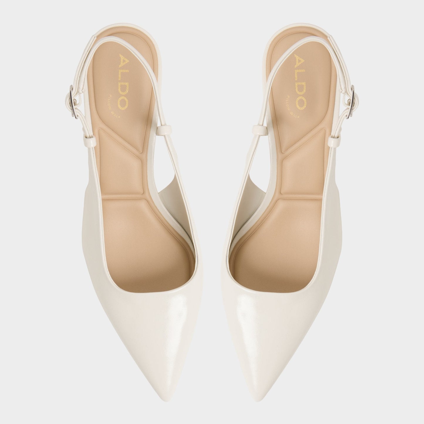 Adan in White Bone - Slingback heel, Kitten heel | Aldo Trending