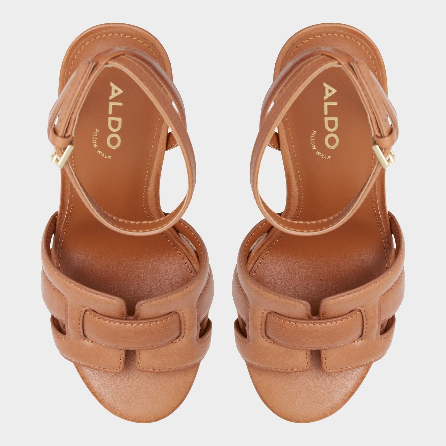 Valaberel Medium Brown Women's Platform sandals - Strappy heeled sandal, Platform | Aldo Recommended