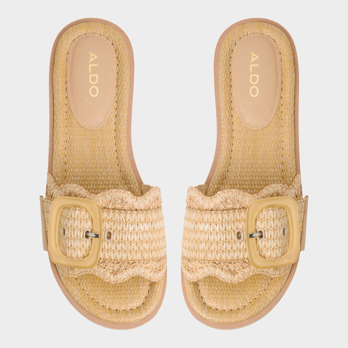 Wavynelly Light Beige Women's Flats - Slide sandal, Platform | Aldo Exclusive