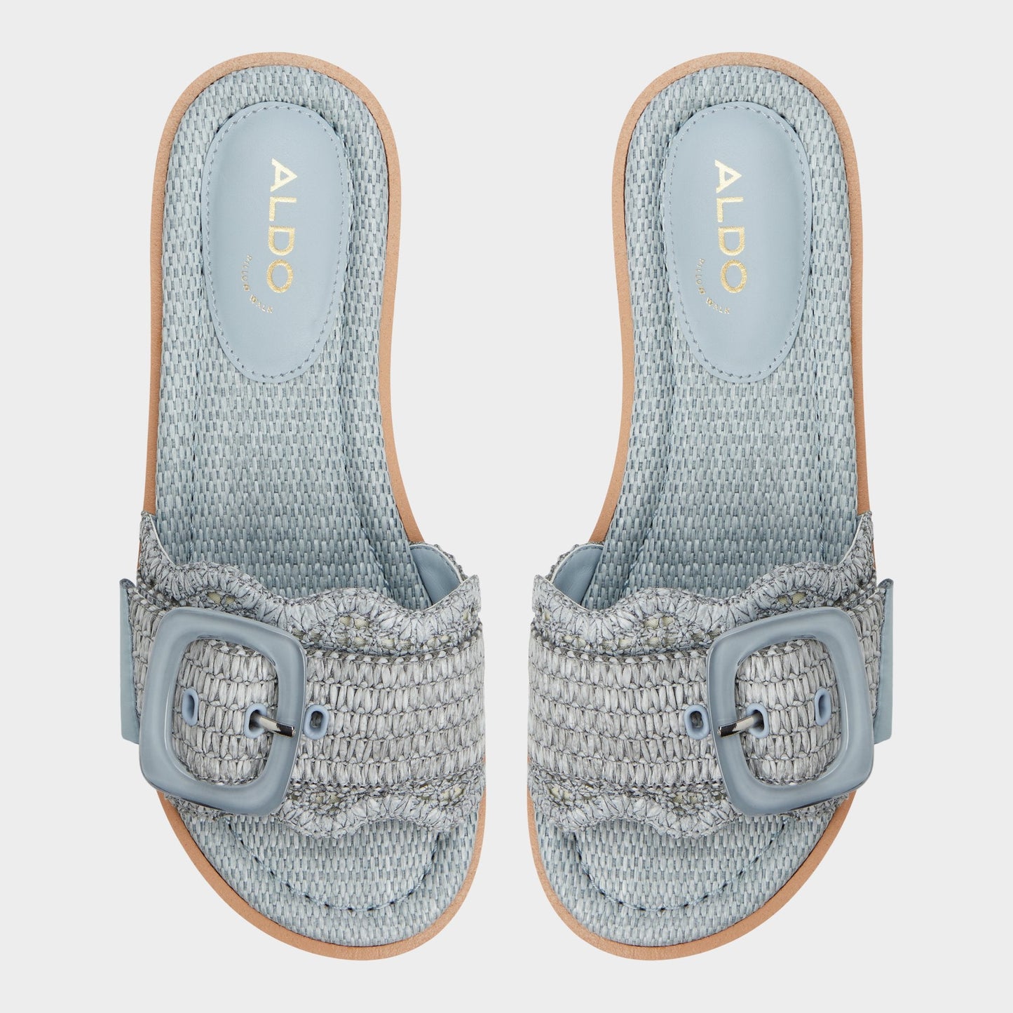 Wavynelly Other Blue Women's Flats - Slide sandal, Platform | Aldo Premium