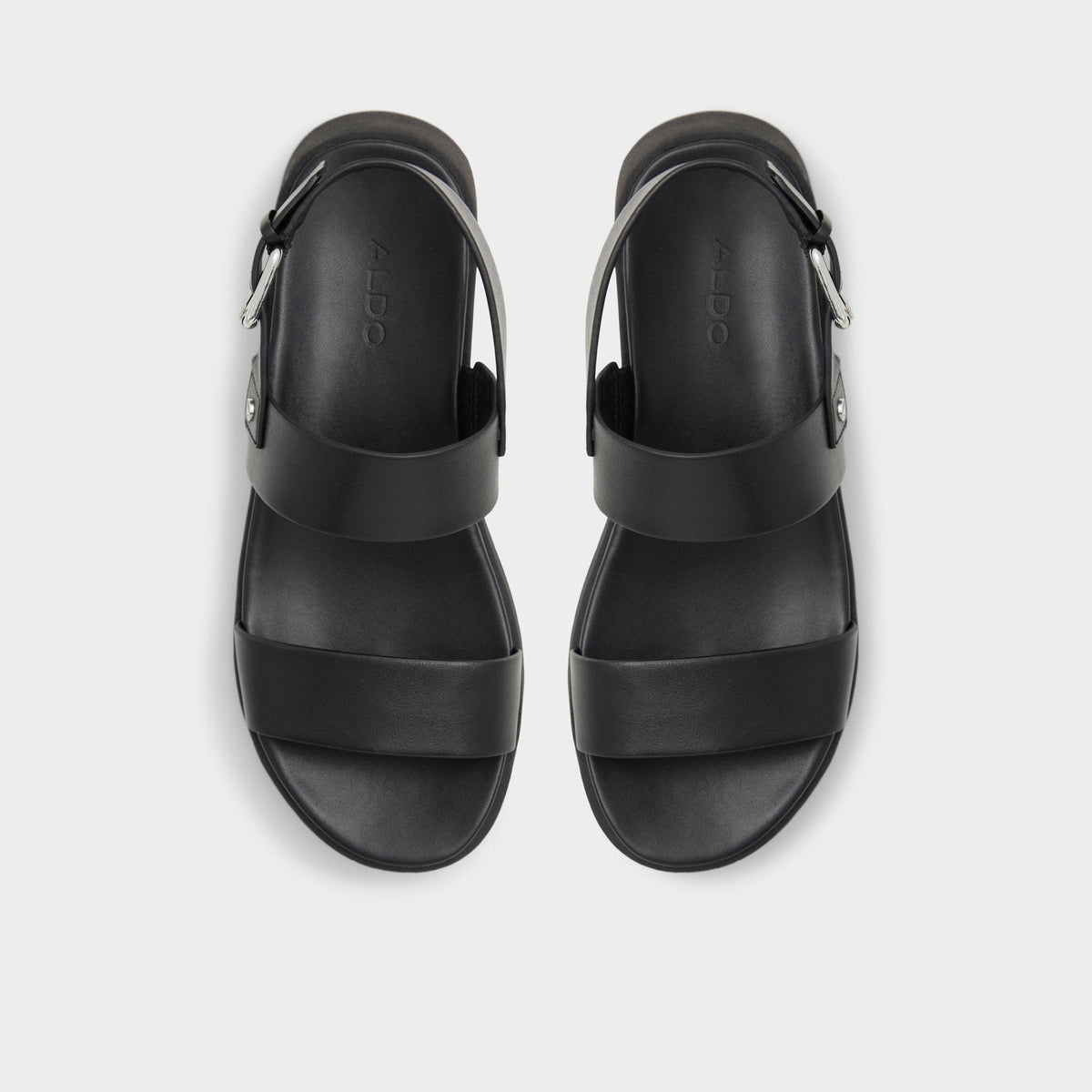 Silyia Black Women's Sandals - Flat sandal | Aldo New