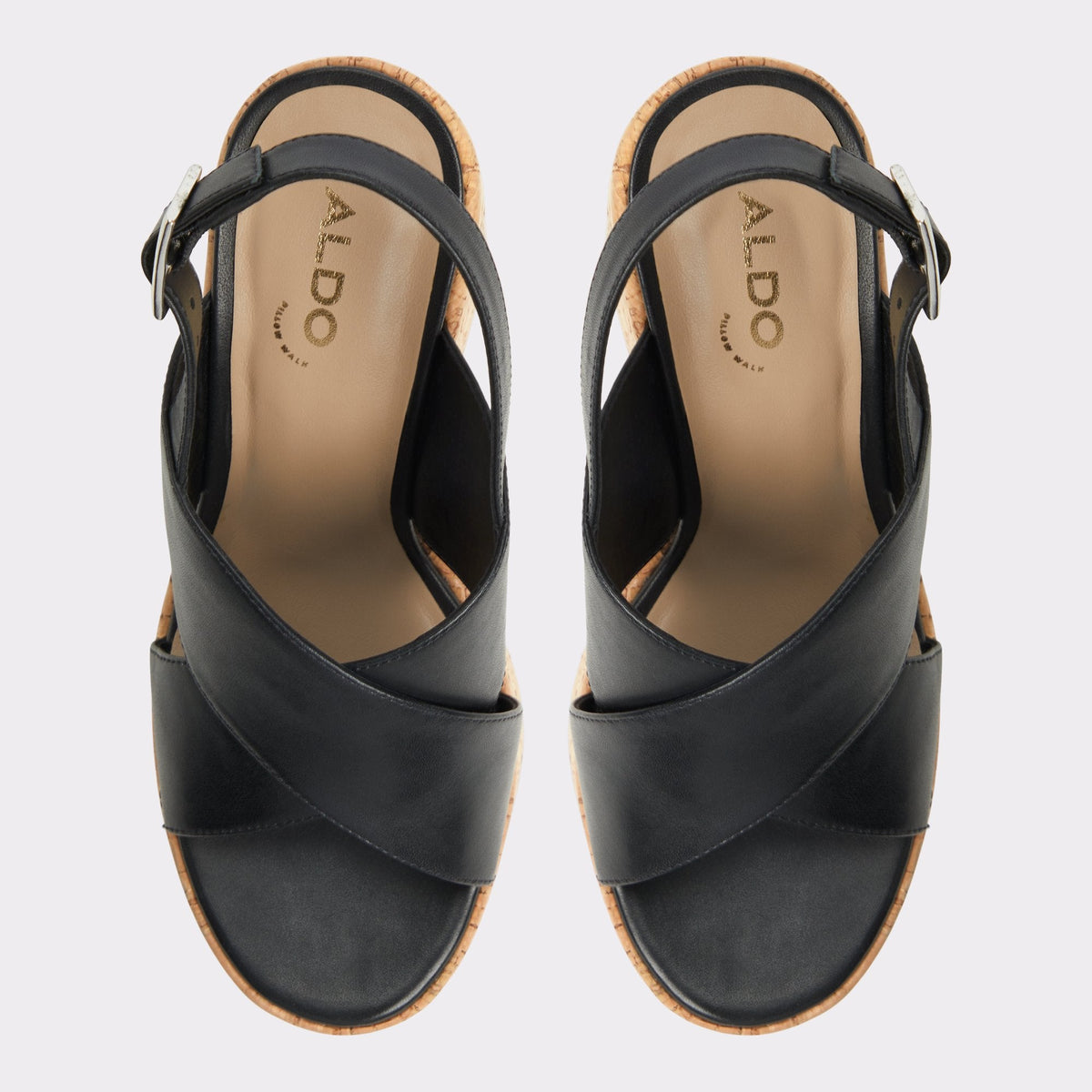 Sandcastle Black Women's Platform sandals - Strappy wedge sandal | Aldo Premium