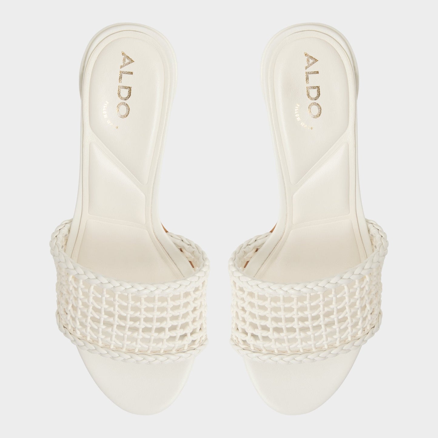 Beachdate White/Bone Women's Block heels - Heeled mule, Block heel | Aldo Signature