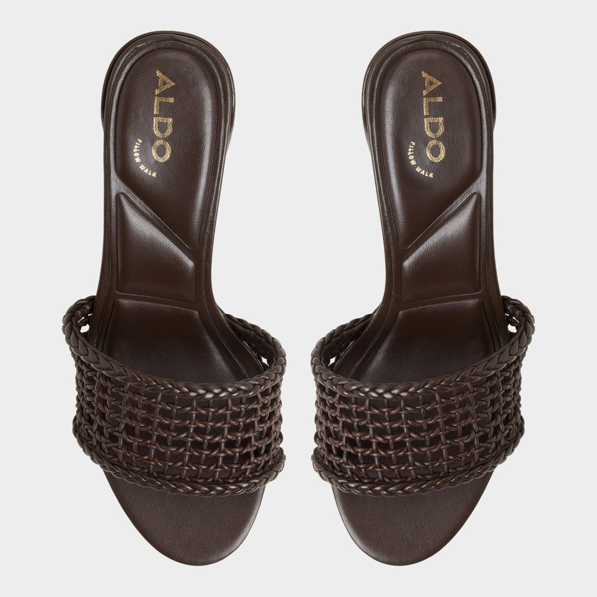 Beachdate Dark Brown Women's Block heels - Heeled mule, Block heel | Aldo Classic