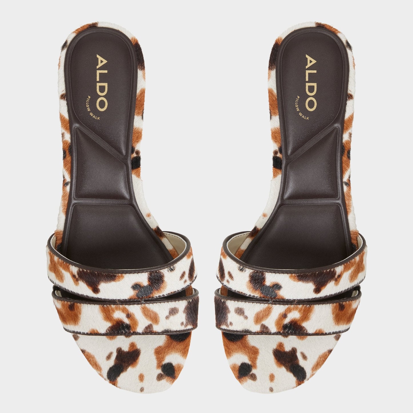 Scarletta White/Black Women's Heeled mules - Heeled mule, Kitten heel | Aldo Popular