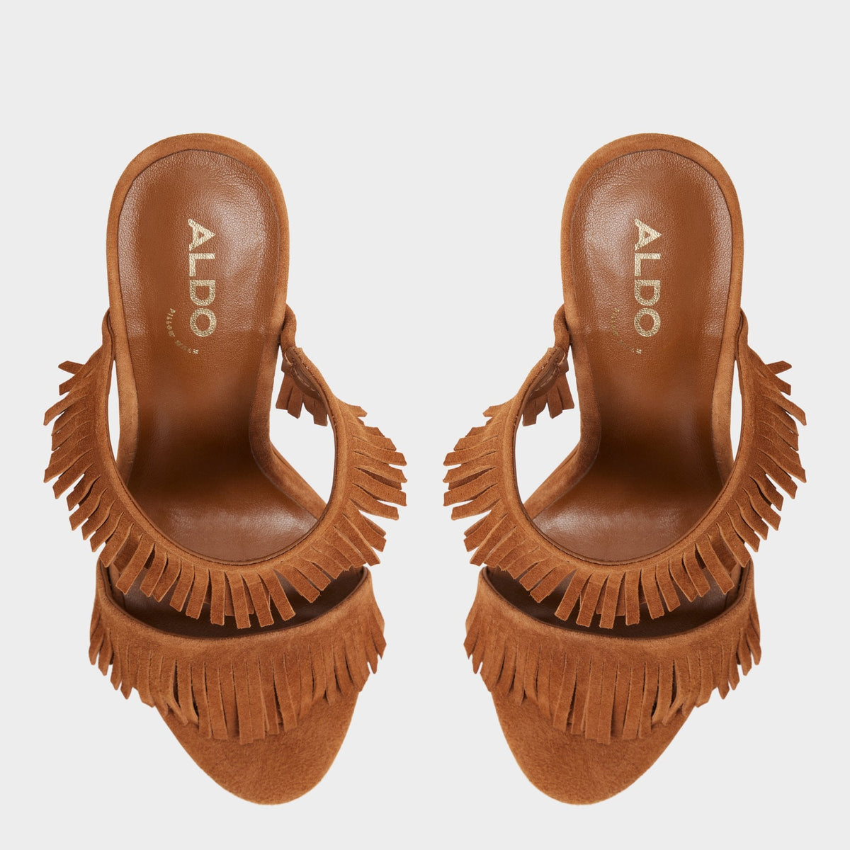Nahanie in Medium Brown - Heeled mule, Stiletto heel | Aldo Exclusive