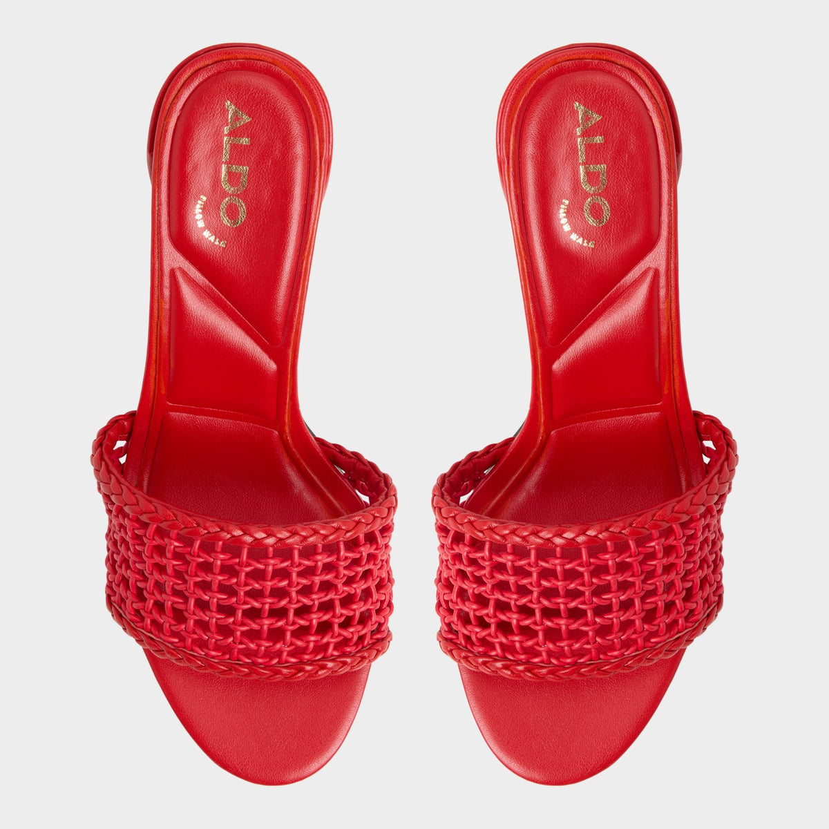 Beachdate Bright Red Women's Block heels - Heeled mule, Block heel | Aldo Classic