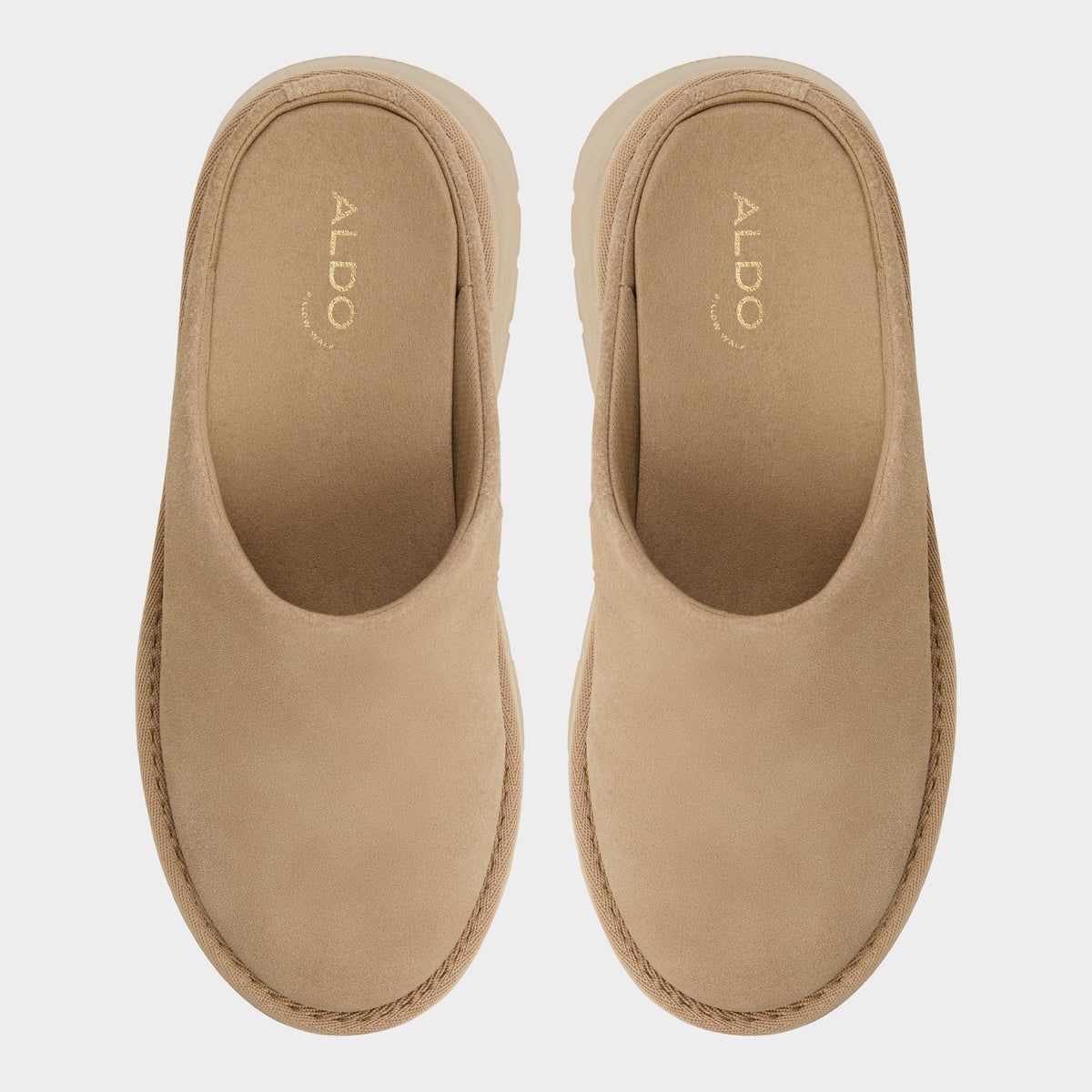 Academia Beige Women's Cold Weather Shoes - Heeled mule, Lug sole | Aldo Essential