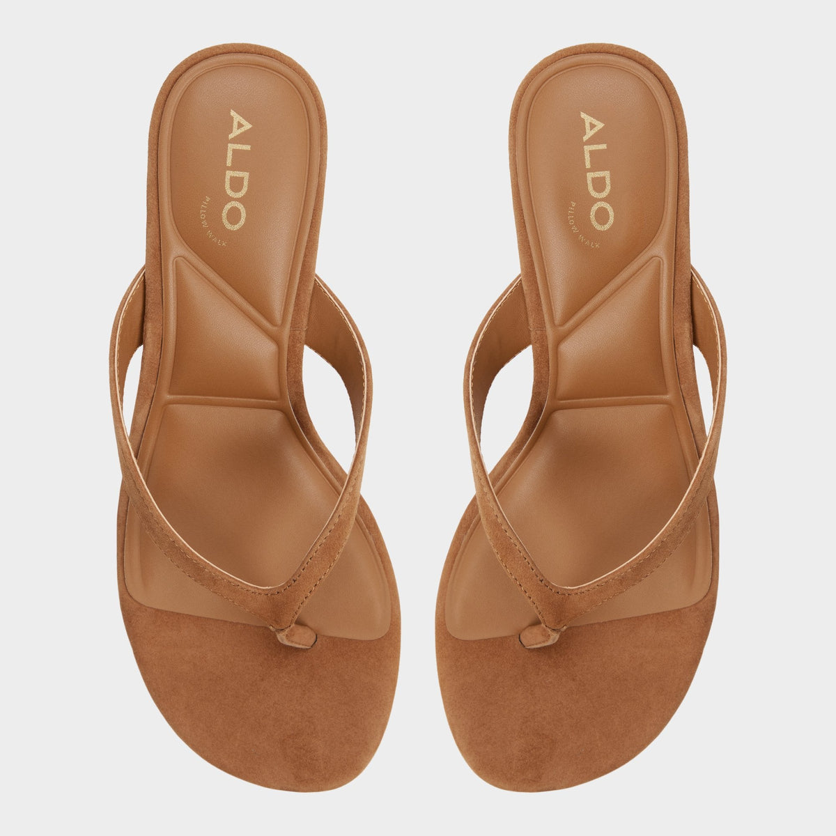 Jump in Medium Brown - Heeled flip flop, Kitten heel | Aldo Featured