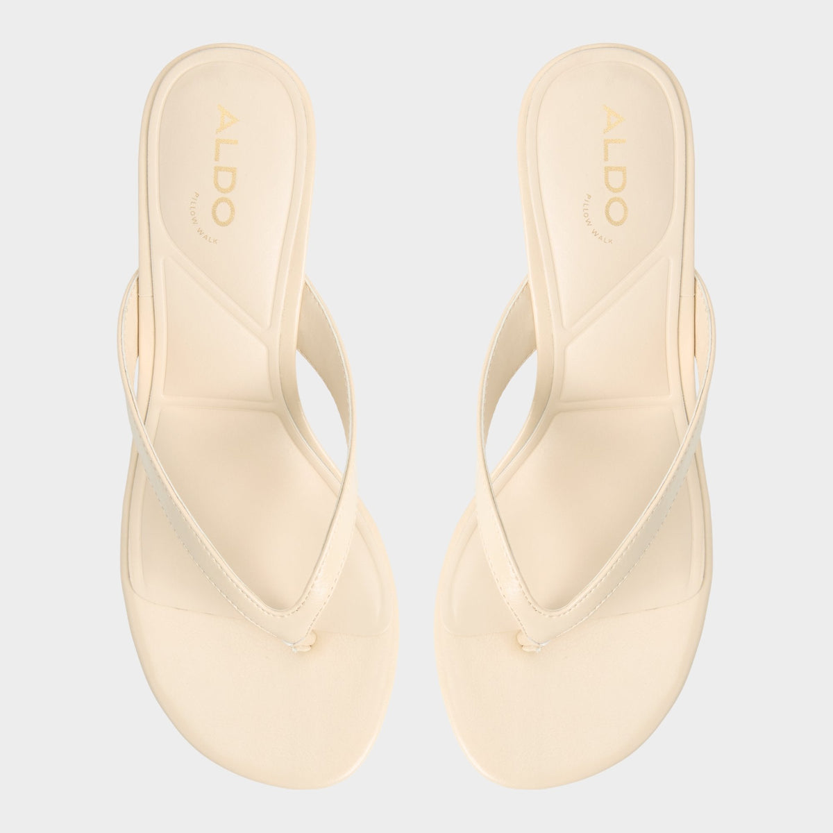 Jump in Cream - Heeled flip flop, Kitten heel | Aldo Trending