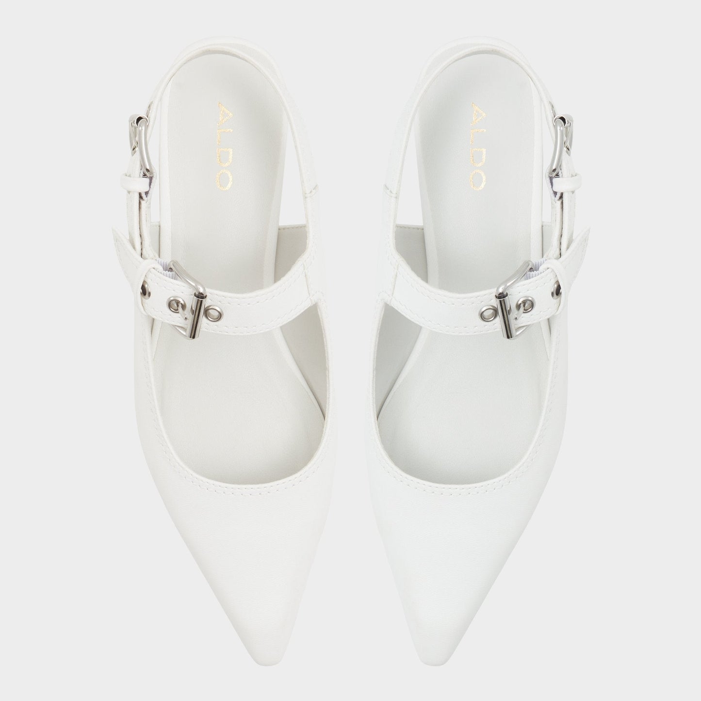 Kellya White Women's Slingbacks - Sling back high heel, Kitten heel | Aldo Classic