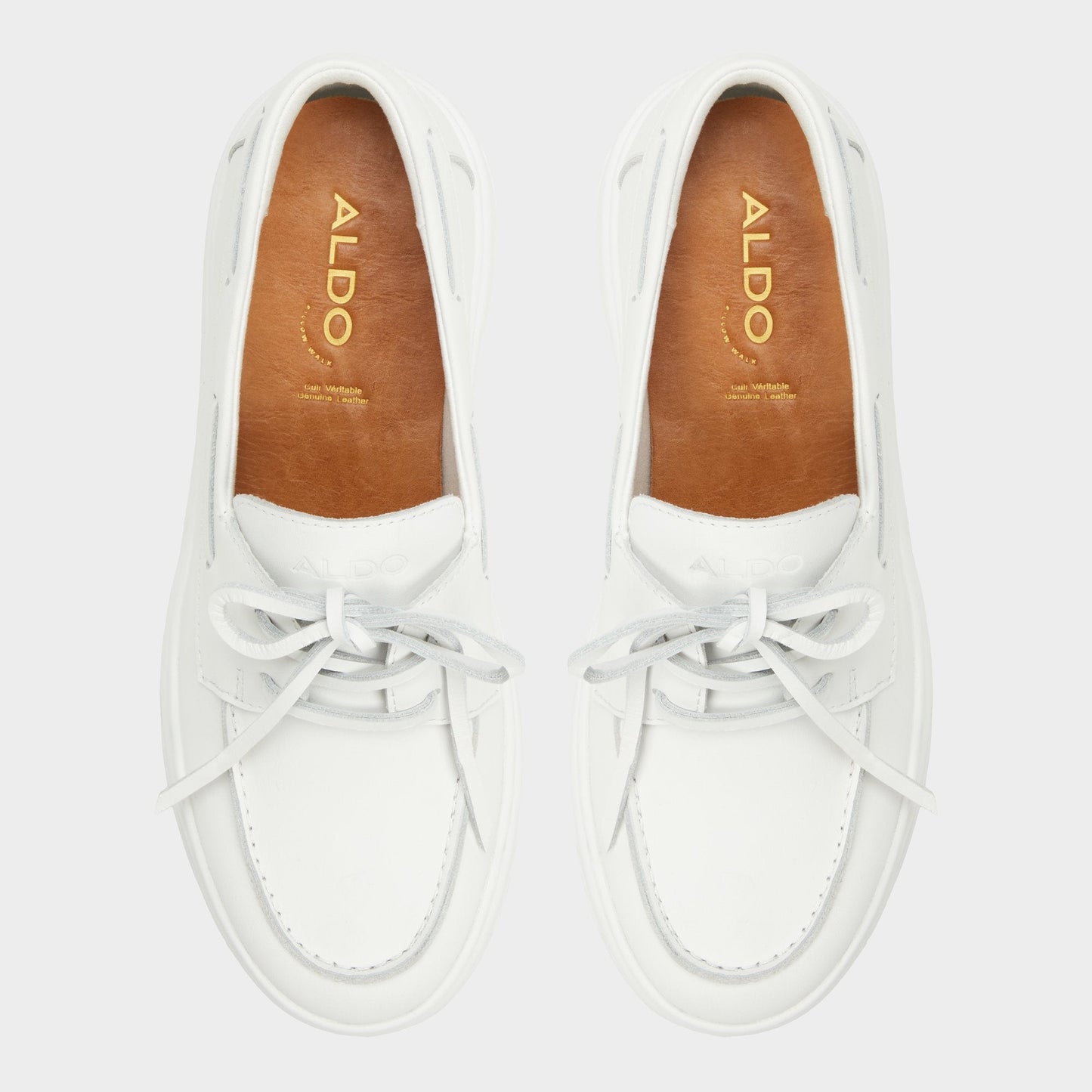 Wildbreeze Open White Women's Slip on sneakers - Boat shoe, Platform | Aldo Featured