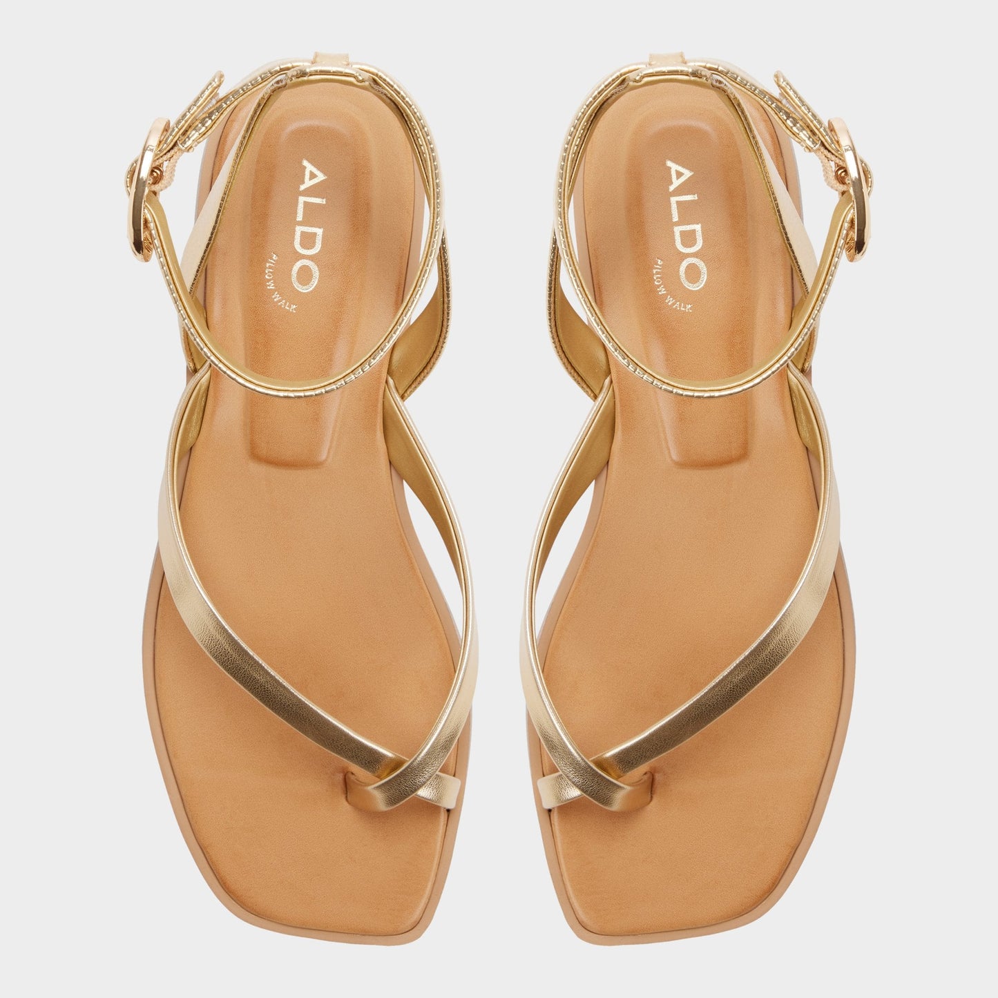 Daressi in Gold - Flat sandal | Aldo Premium