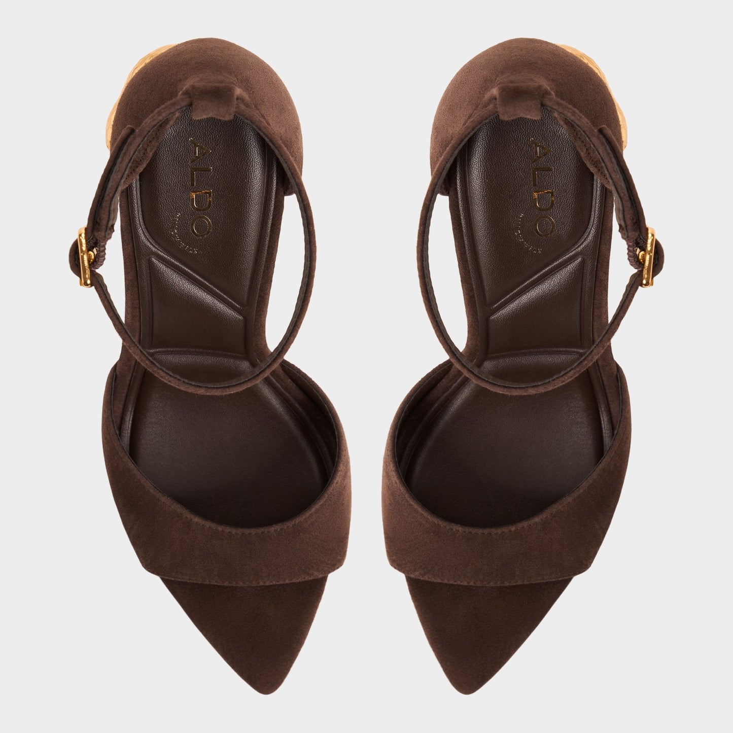 Medeza in Dark Brown - Strappy heeled sandal | Aldo Exclusive