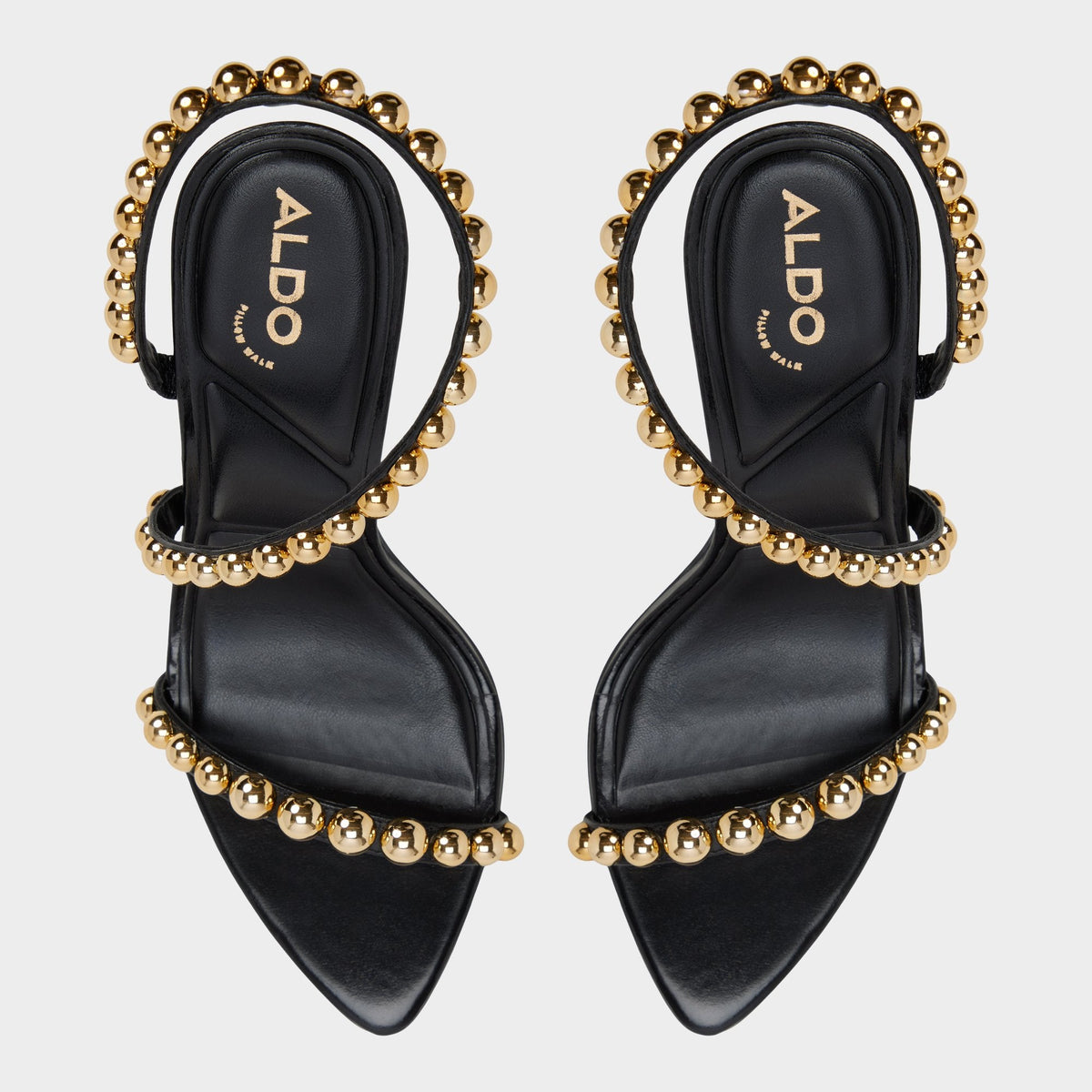 Attey in Black - Strappy heeled sandal, Stiletto heel | Aldo Trending