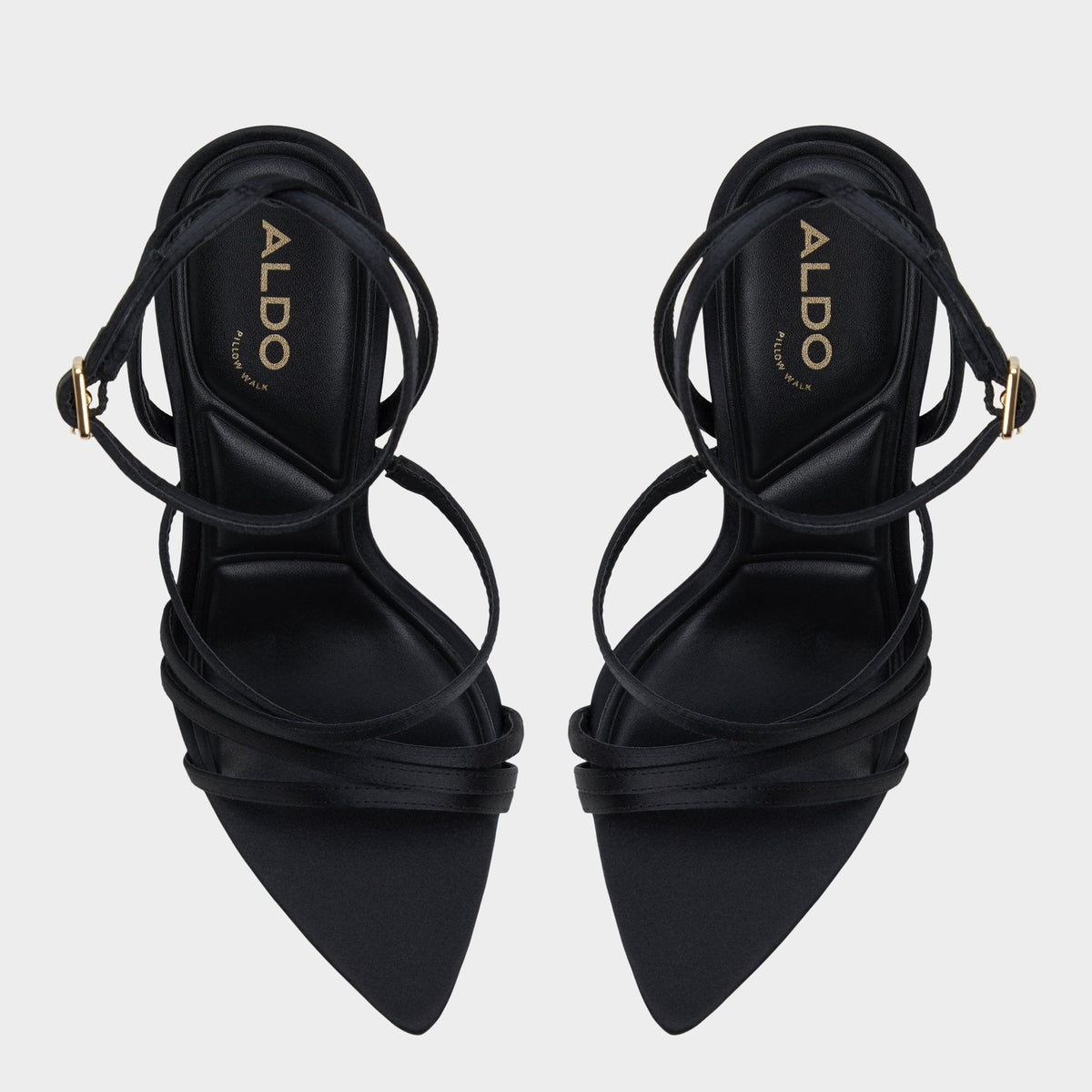 Solania Black Women's Strappy sandals - Strappy heeled sandal, Stiletto heel | Aldo Best Seller