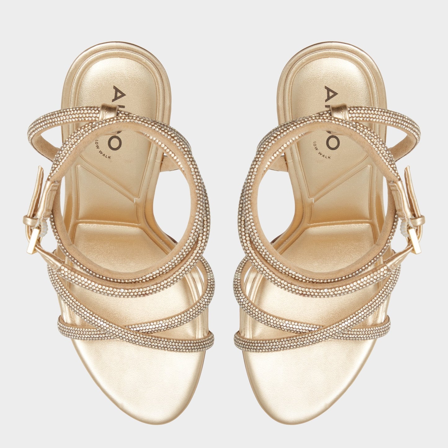 Manaelden Gold Women's Heeled sandals - Strappy heeled sandal, Stiletto heel | Aldo Signature