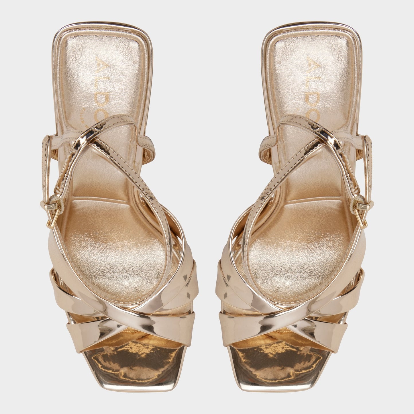 Meteora in Gold - Strappy heeled sandal, Stiletto heel | Aldo Classic