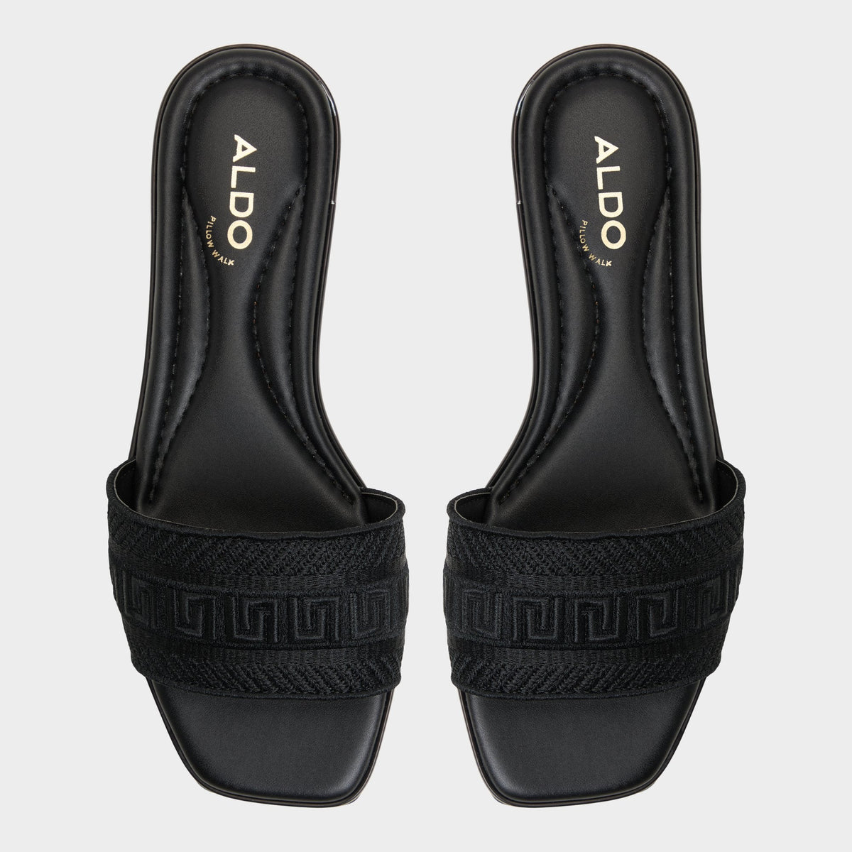 Oceania Black Women's Flats - Slide sandal | Aldo New