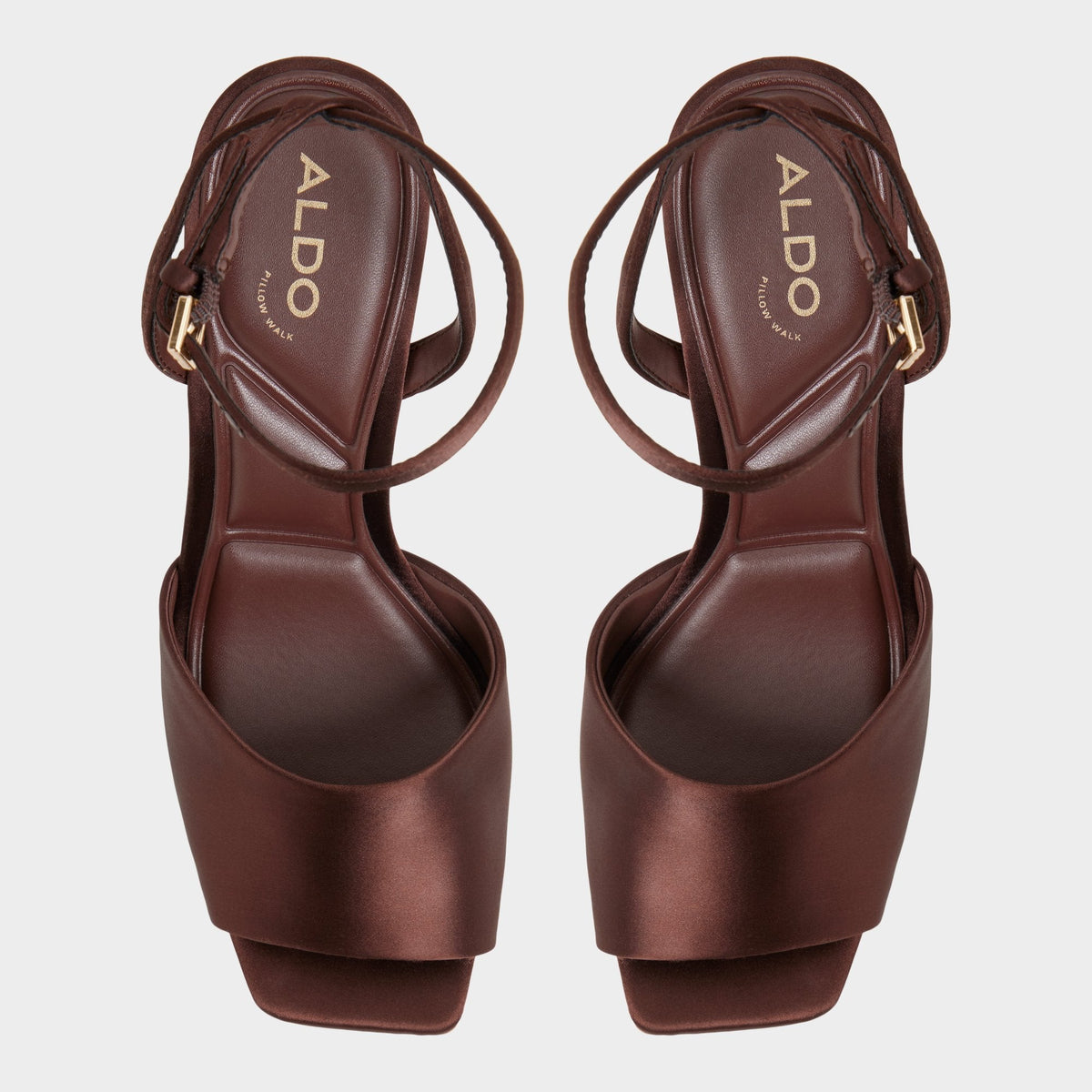 Kaiasien in Dark Brown 14151897 - Strappy heeled sandal, Stiletto heel | Aldo Best Seller