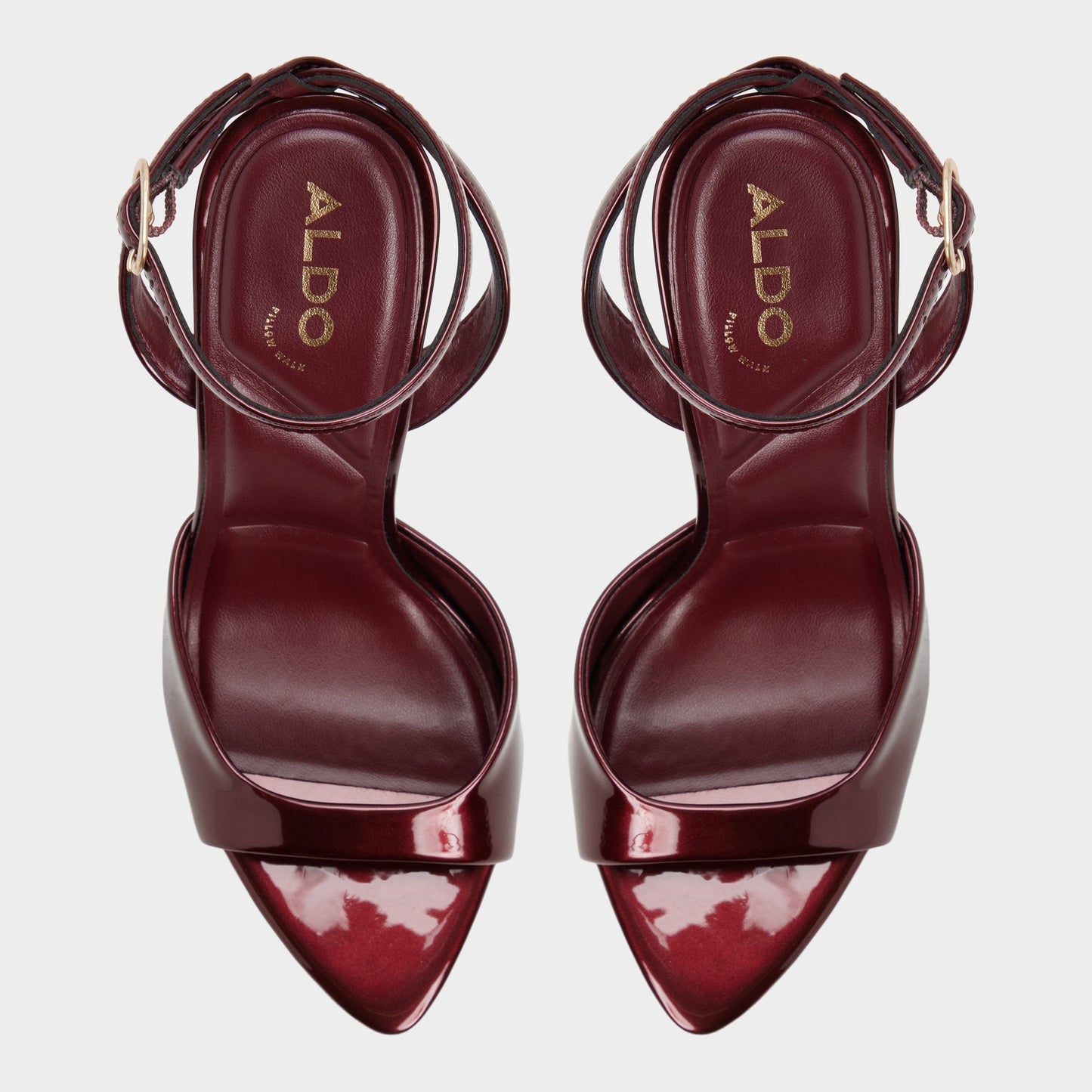 Forevermore in Medium Red - Strappy heeled sandal, Stiletto heel | Aldo Exclusive
