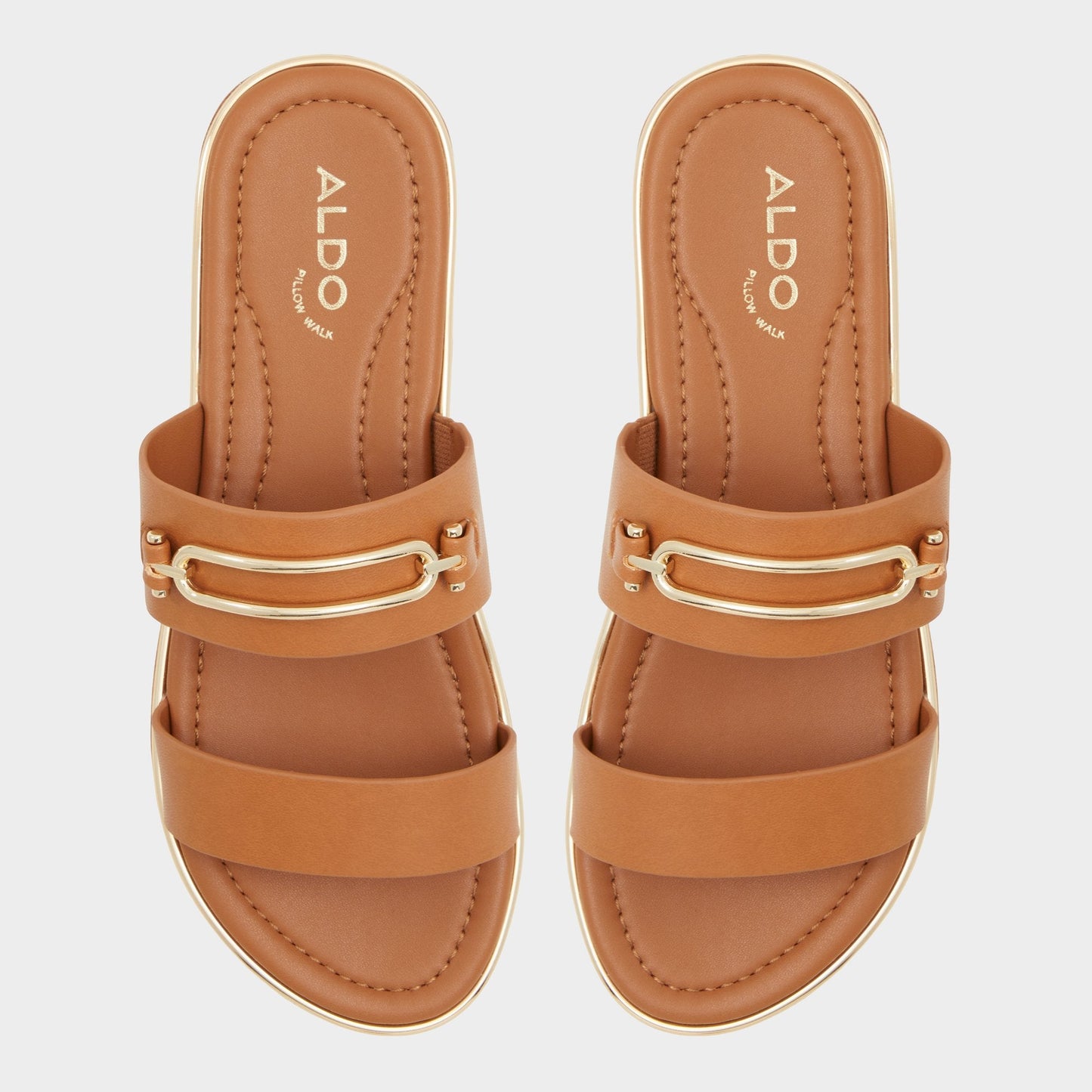 Lagoon Other Brown Women's Flats - Strappy flat sandal, Footbed sandal | Aldo Trending