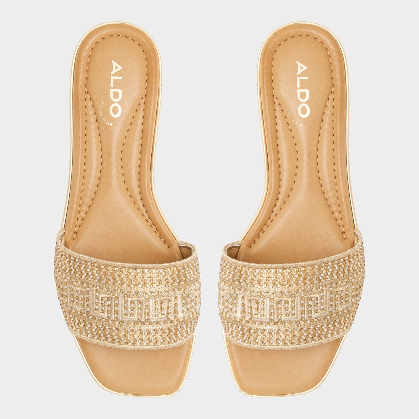 Oceania in Xt Gold - Slide sandal | Aldo Signature