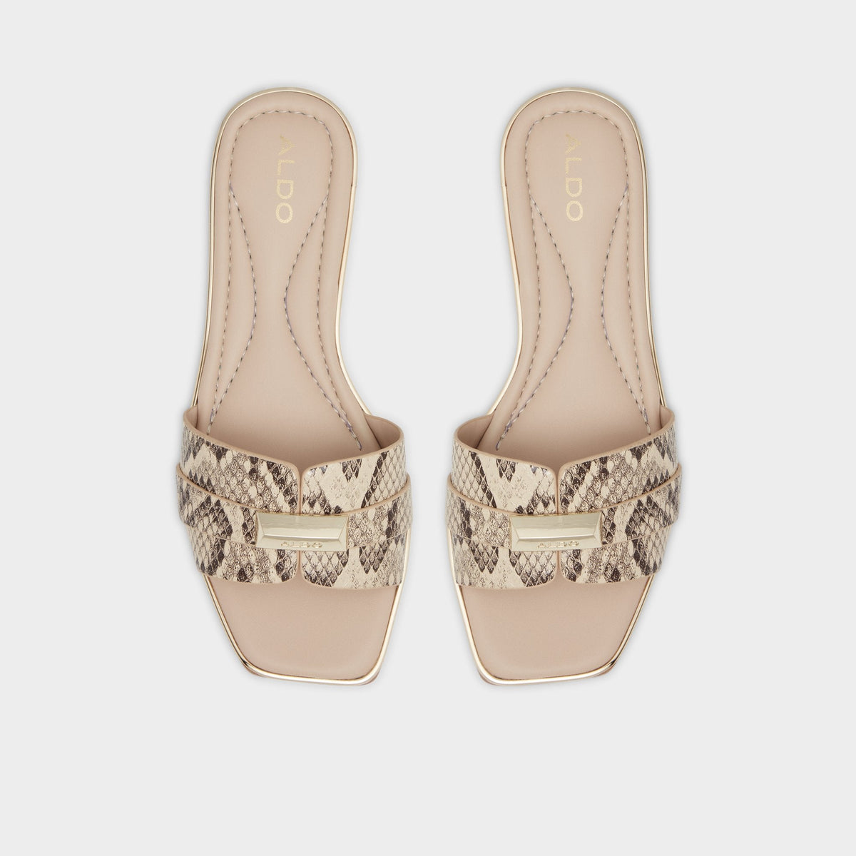 Darine Natural Women's Flats - Slide sandal | Aldo Signature
