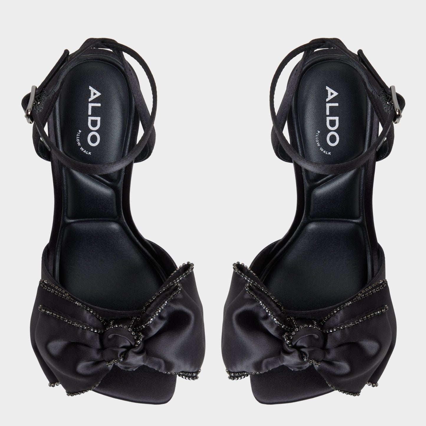 Tinsel in Black - Strappy heeled sandal, Stiletto heel | Aldo Premium