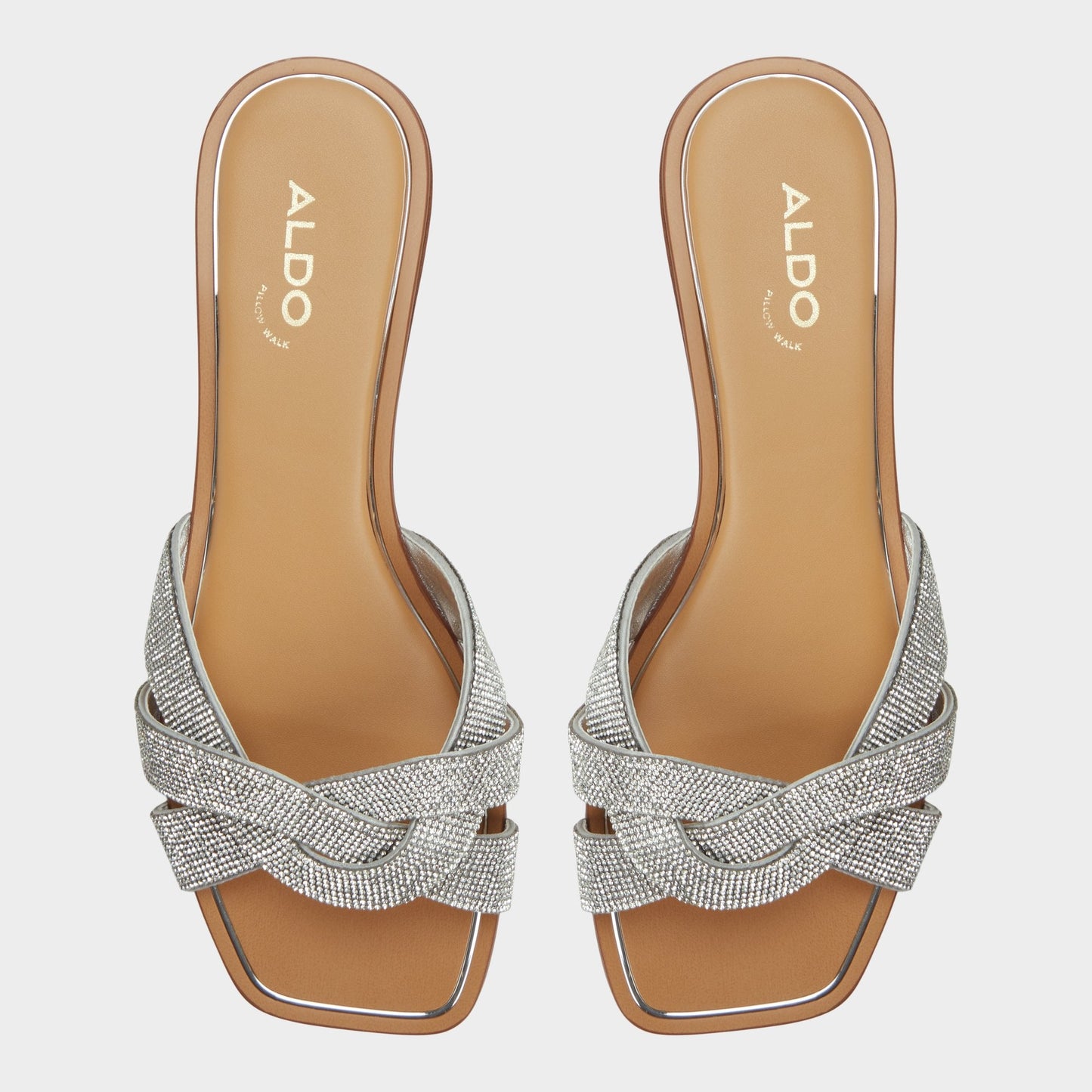 Ormeley Silver Women's Iridescent metallics - Slide sandal | Aldo Exclusive