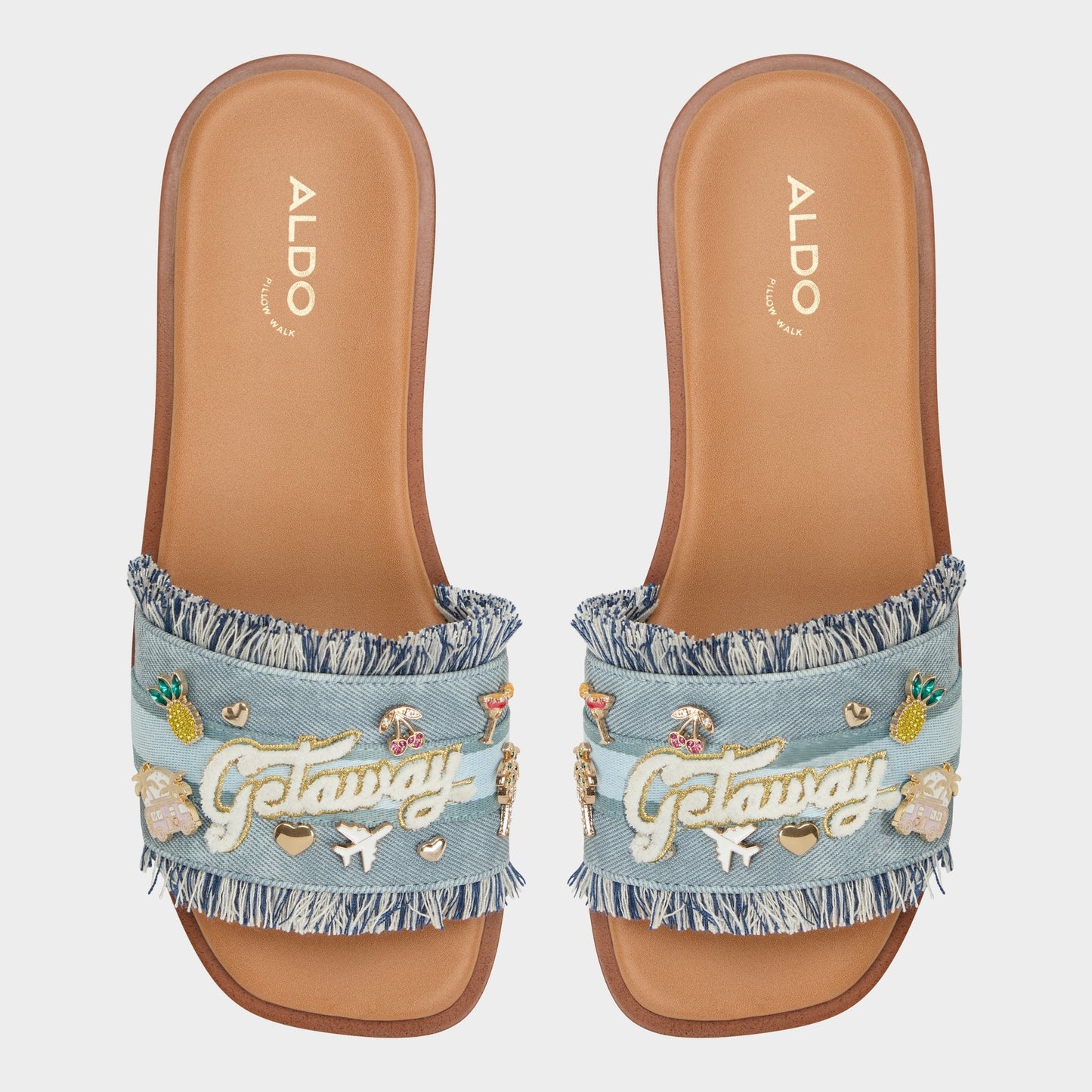 Beachside Denim Women's Flats - Slide sandal | Aldo Trending