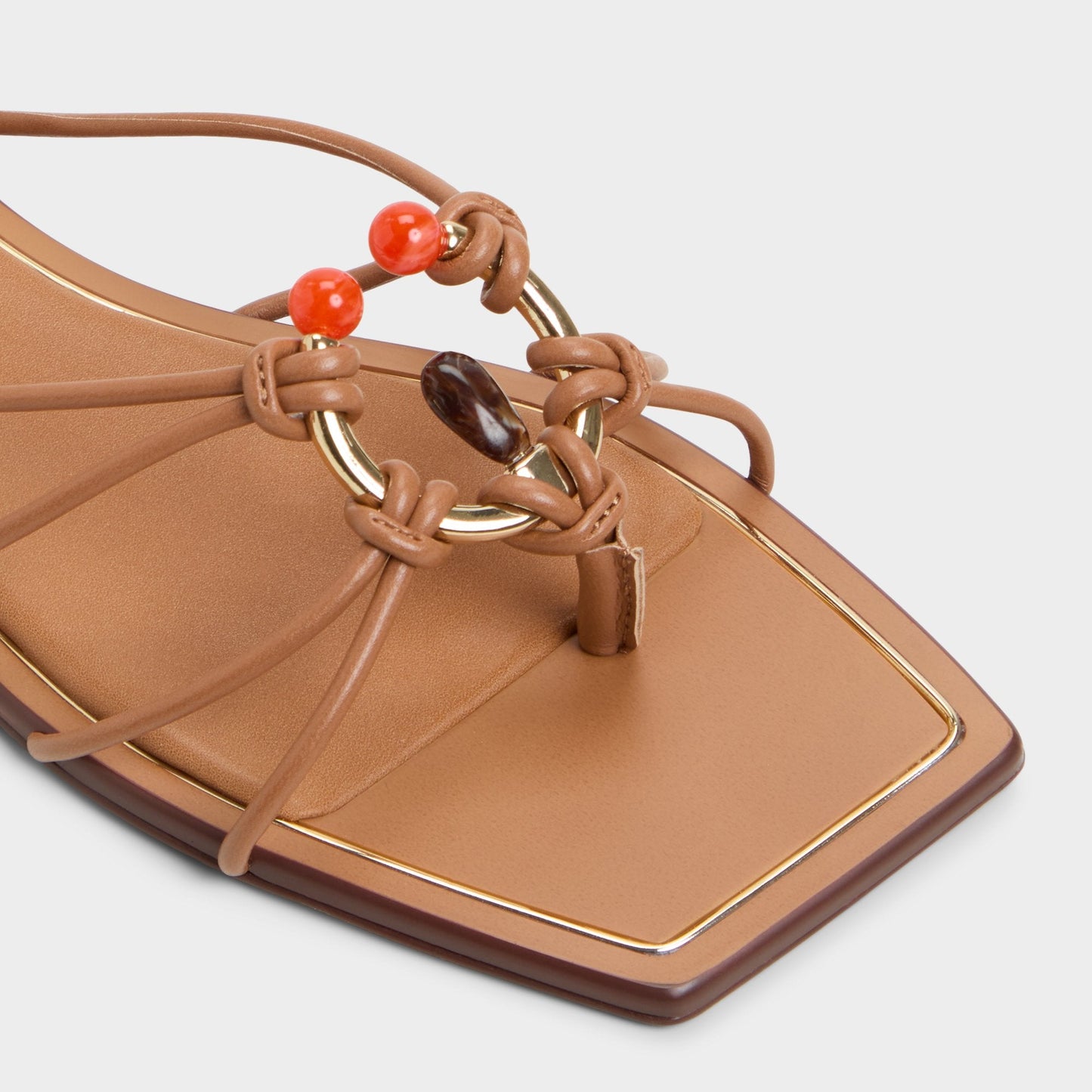 Nirena Medium Brown Women's Flats - Strappy flat sandal | Aldo Trending