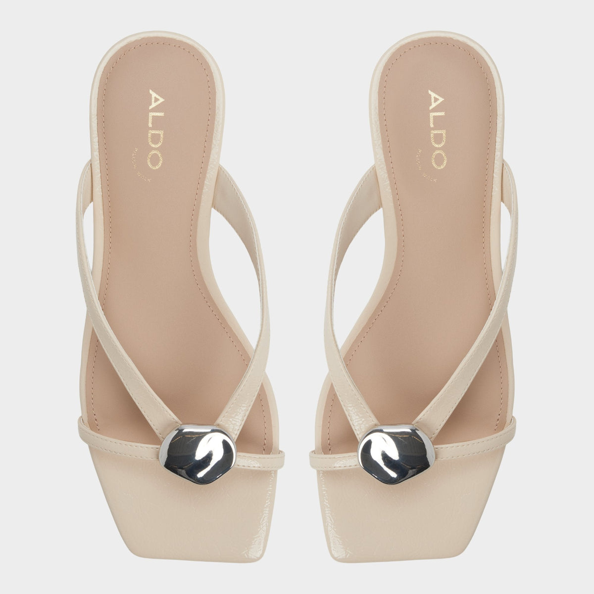 Iliria Beige Women's Flats - Slide sandal | Aldo New