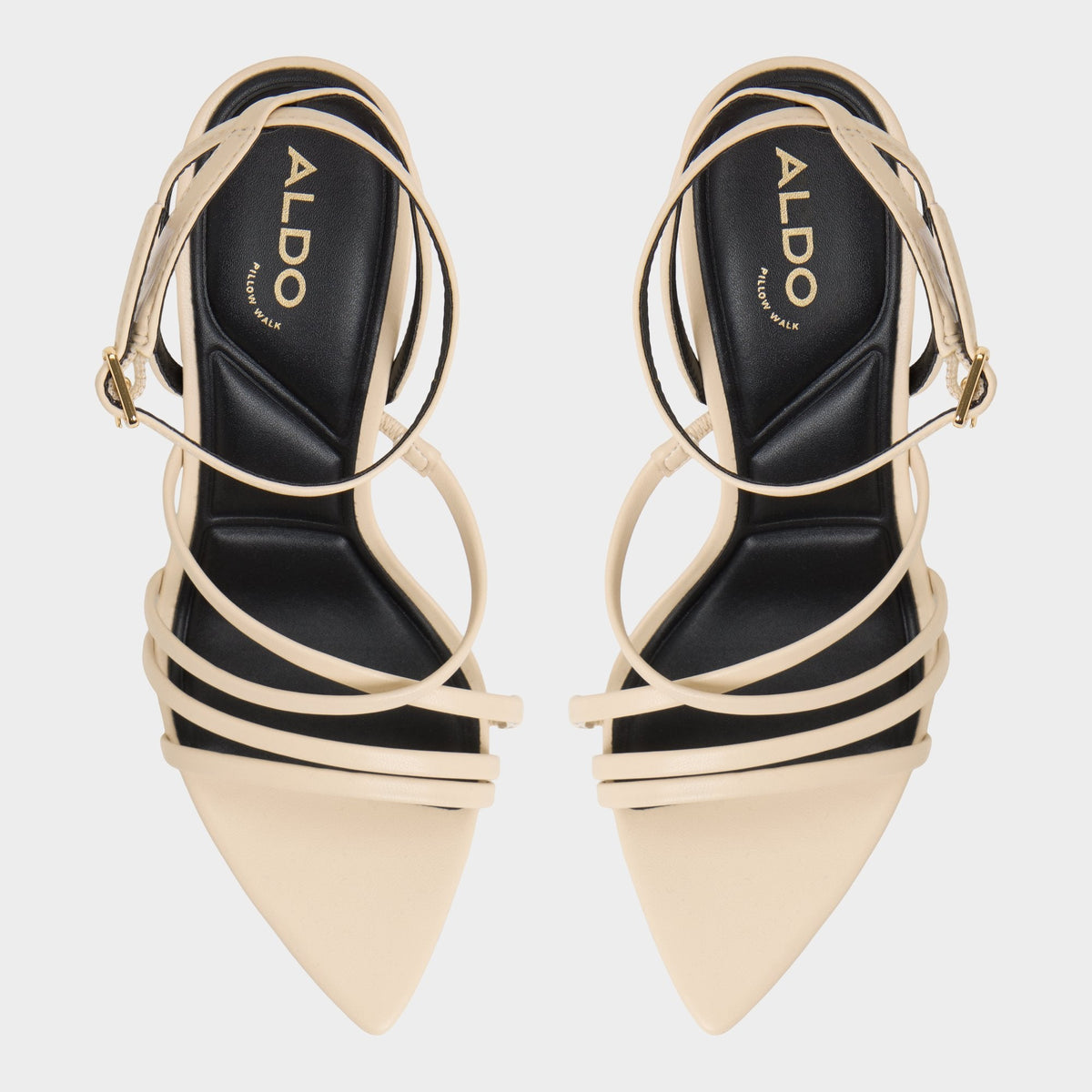 Solania Light Beige Women's Strappy sandals - Heeled sandal, Stiletto heel | Aldo Essential