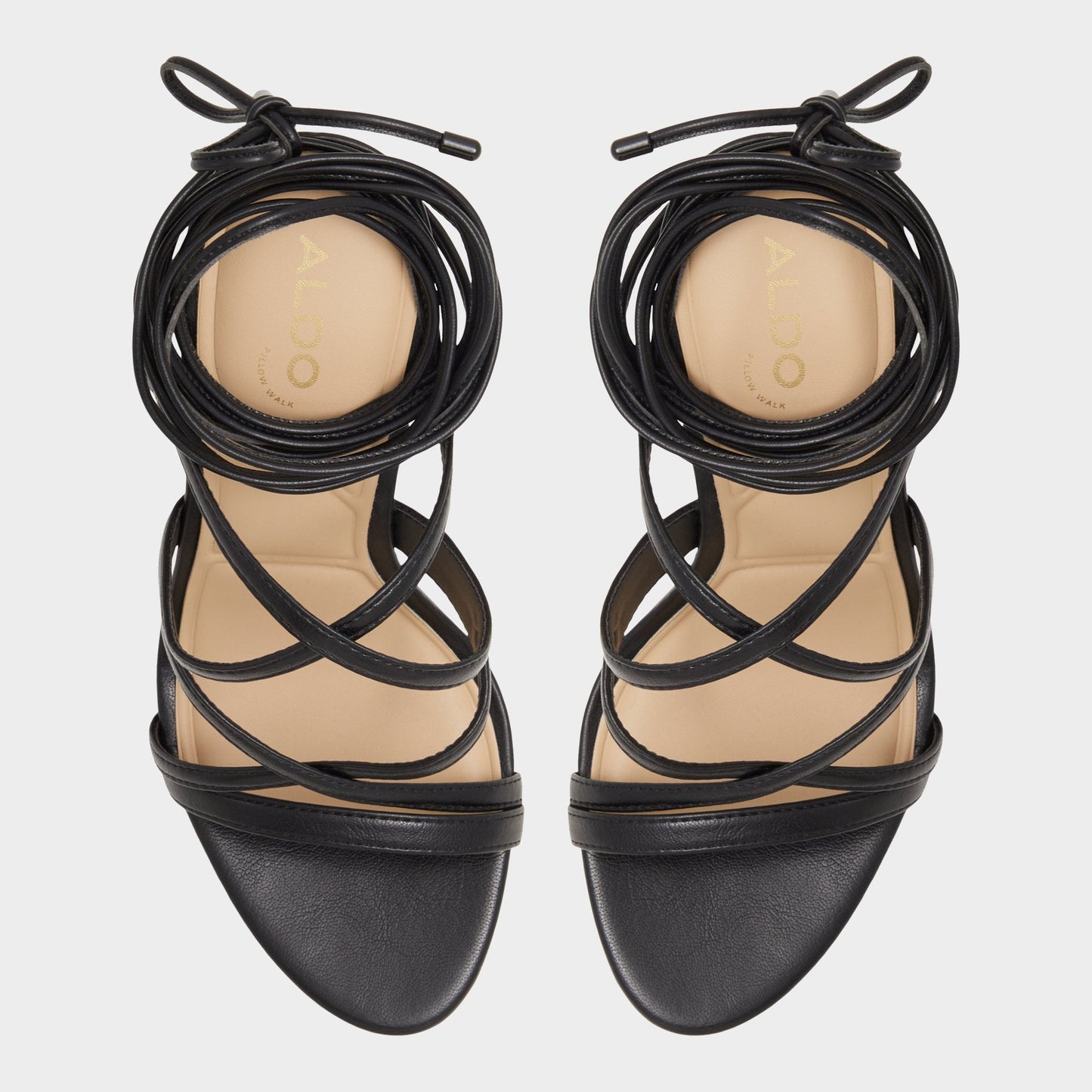 Marylou Black Women's Strappy sandals - Strappy heeled sandal | Aldo Essential