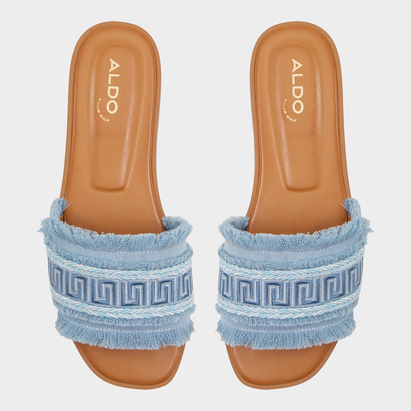 Nalani Medium Blue Women's Flats - Slide sandal | Aldo Classic