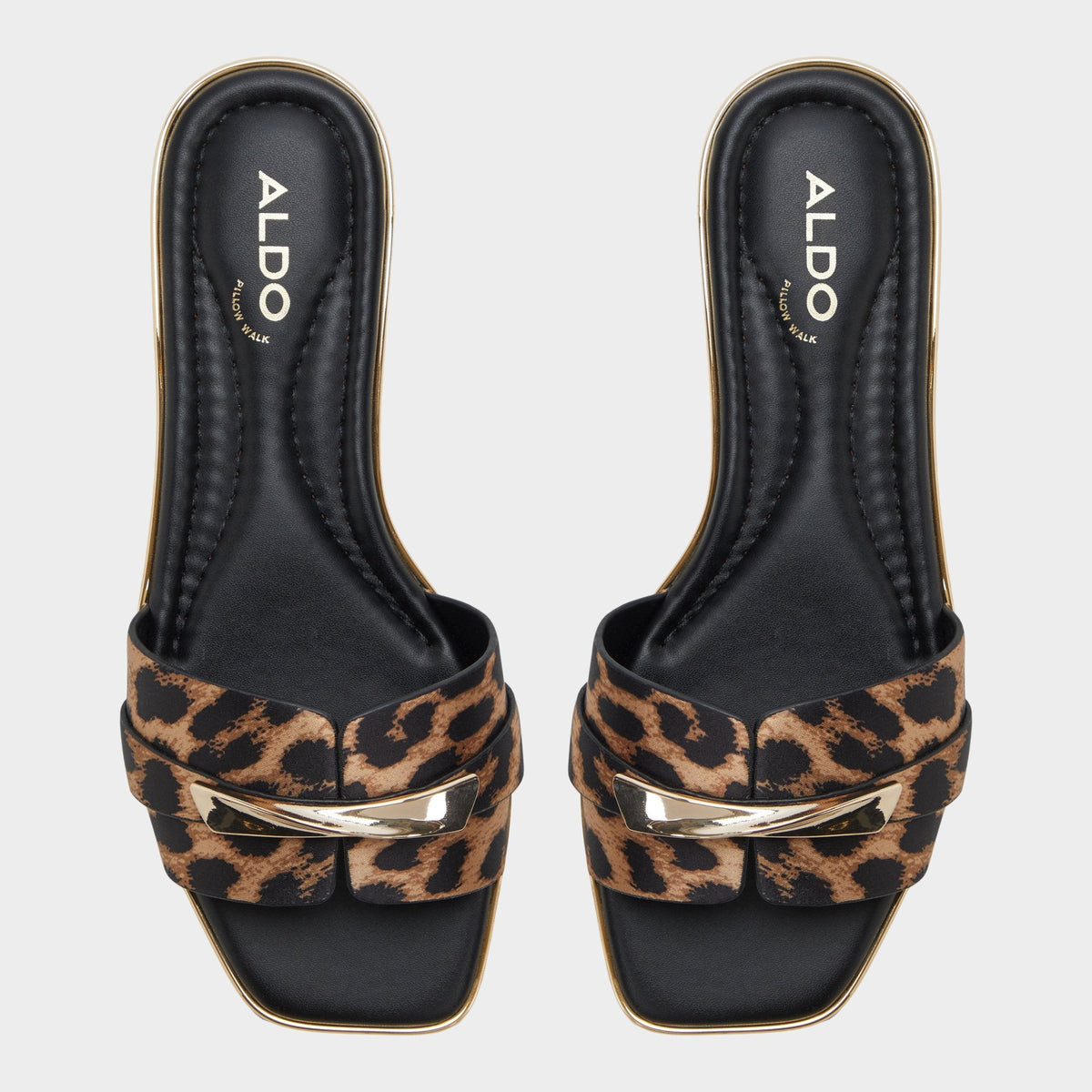 Darlina Brown Multi Women's Flats - Slide sandal | Aldo Essential