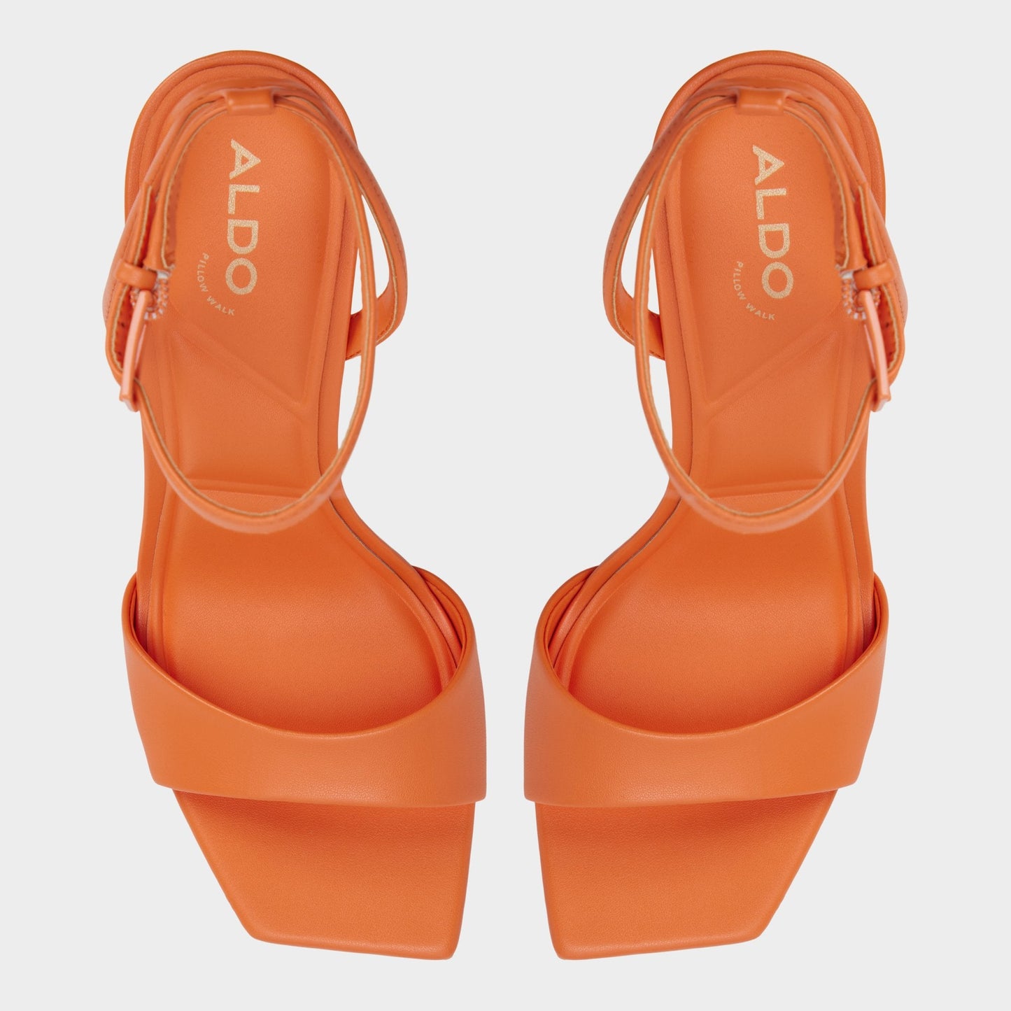 Illustrious Medium Orange Women's Strappy Heels - Strappy heeled sandal, Stiletto heel | Aldo Featured