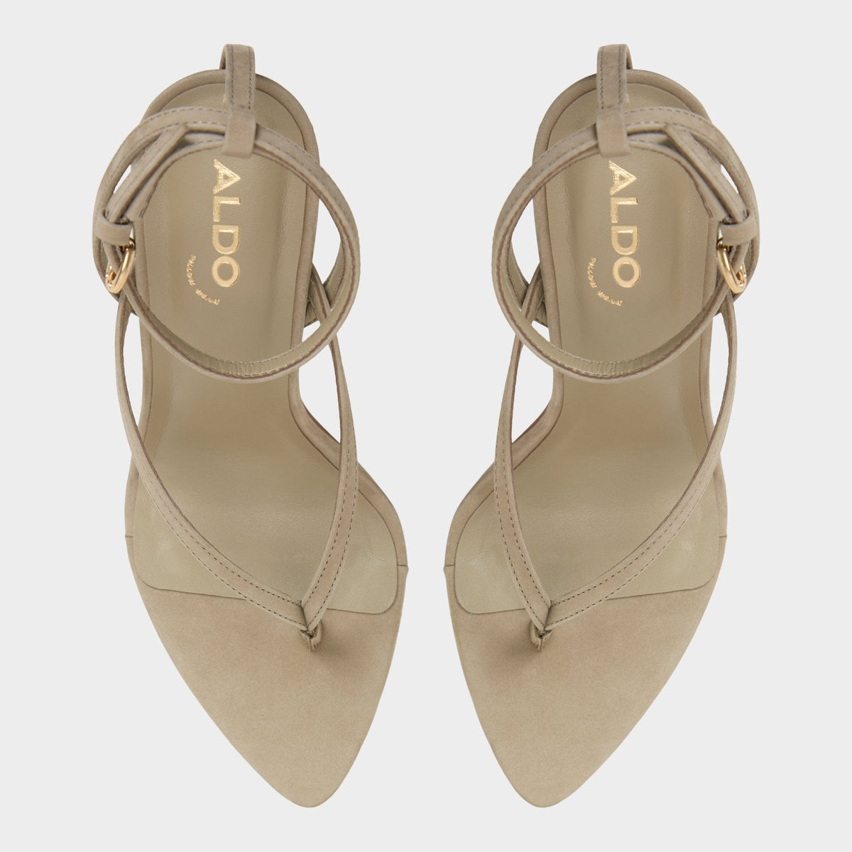 Abyfindley Other Green Women's Strappy sandals - Heeled flip flop, Stiletto heel | Aldo Exclusive