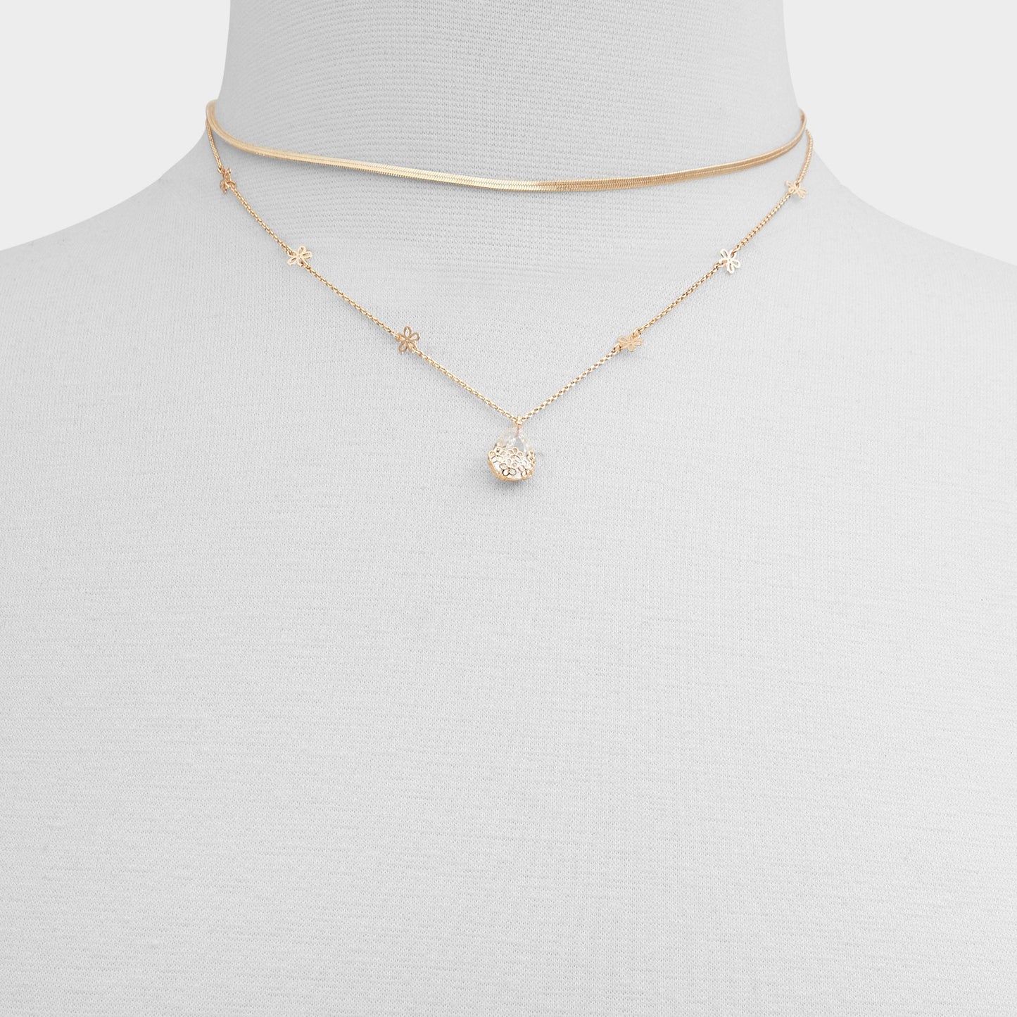 Teardrop Gold/Clear Multi Women's Necklaces - Necklace | Aldo Popular