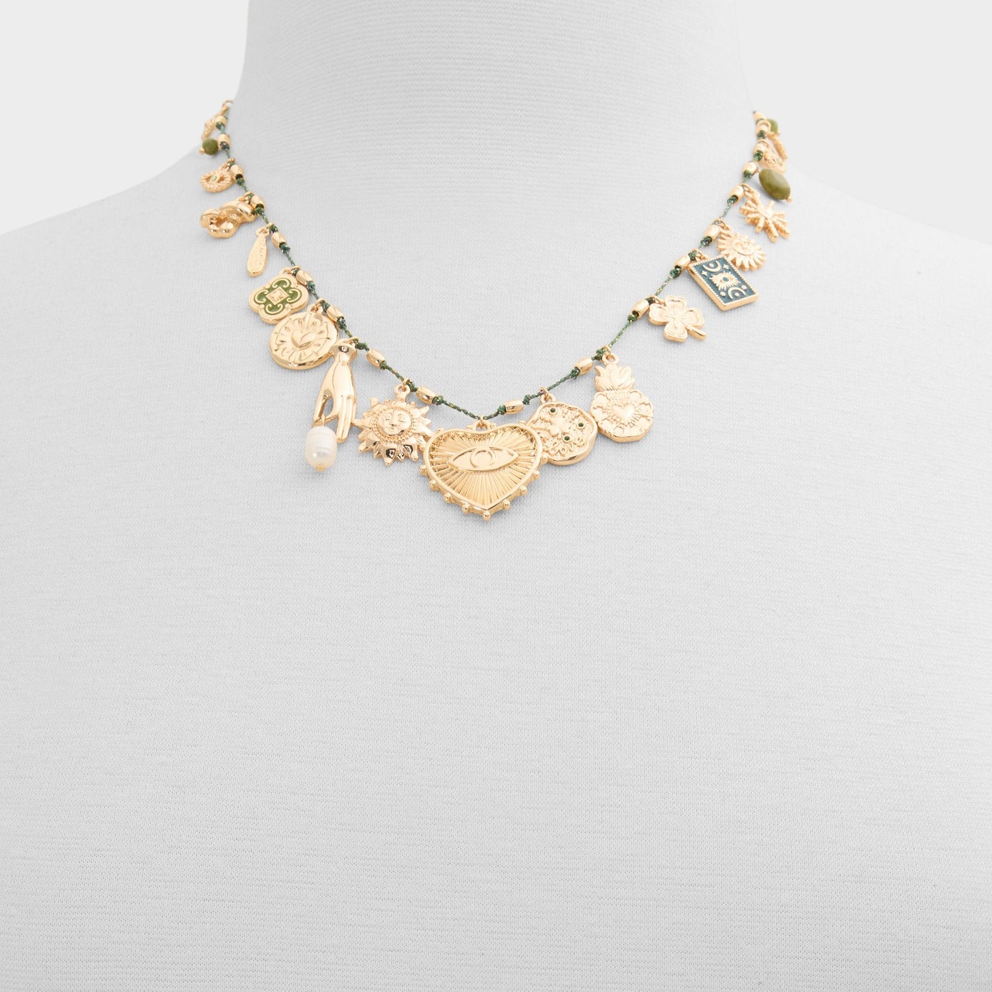 Bohemian in Dark Green - Charm necklace | Aldo Trending