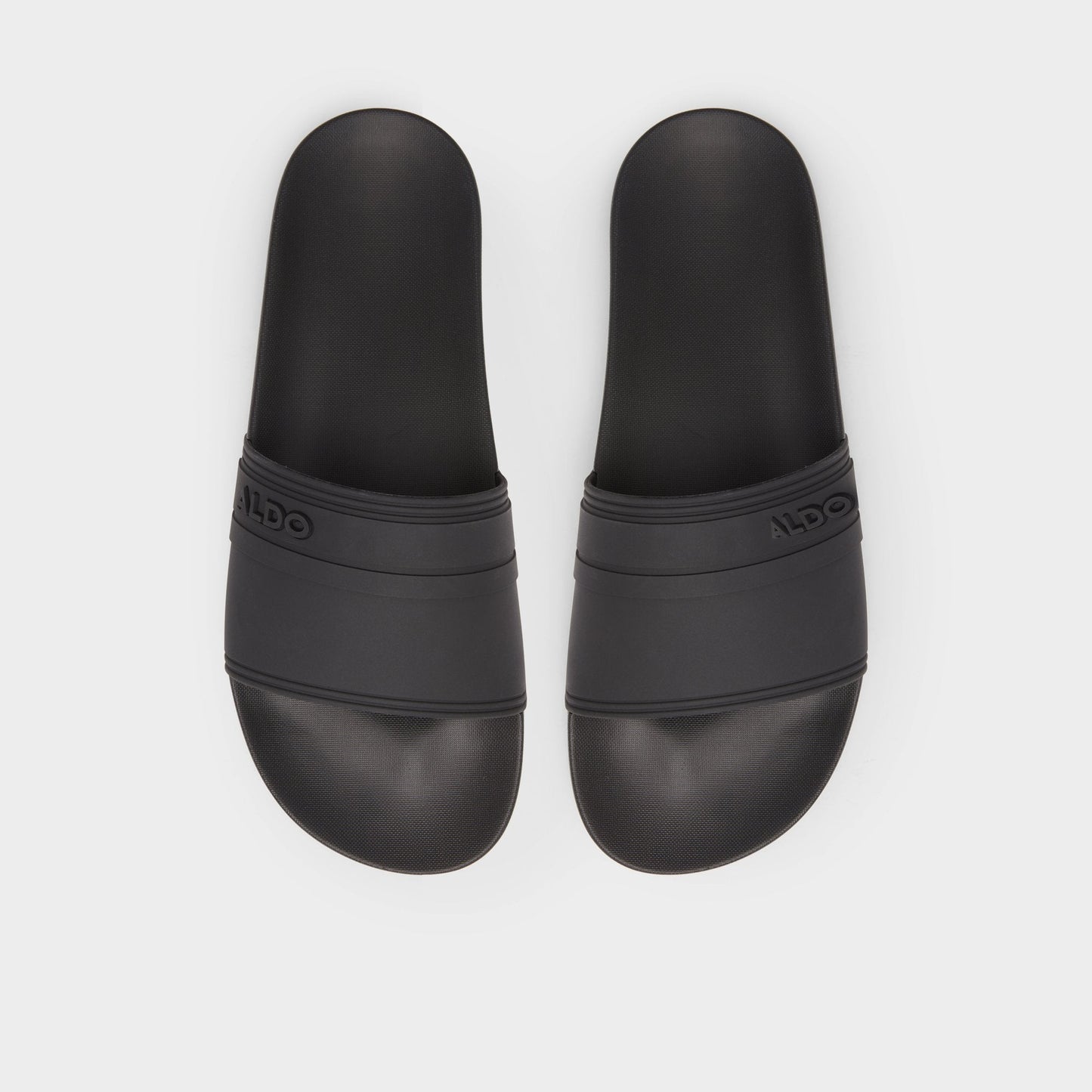 Dinmore Black Synthetic Rubber Men's Slides - Slide sandal | Aldo Essential