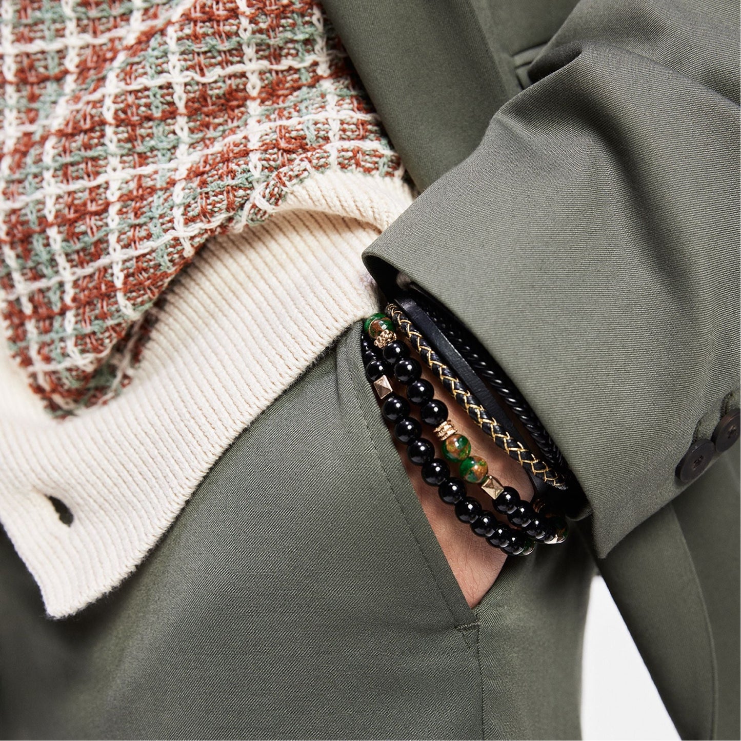 Alderbrae Dark Green Men's Jewelry - Bracelet | Aldo Classic