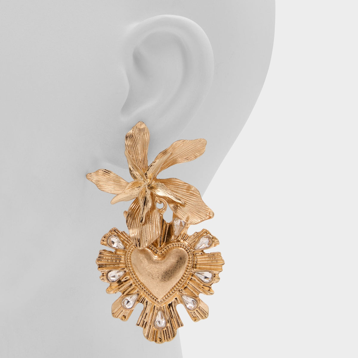 Scarllett in Gold Clear Multi - Chandelier earrings | Aldo Recommended