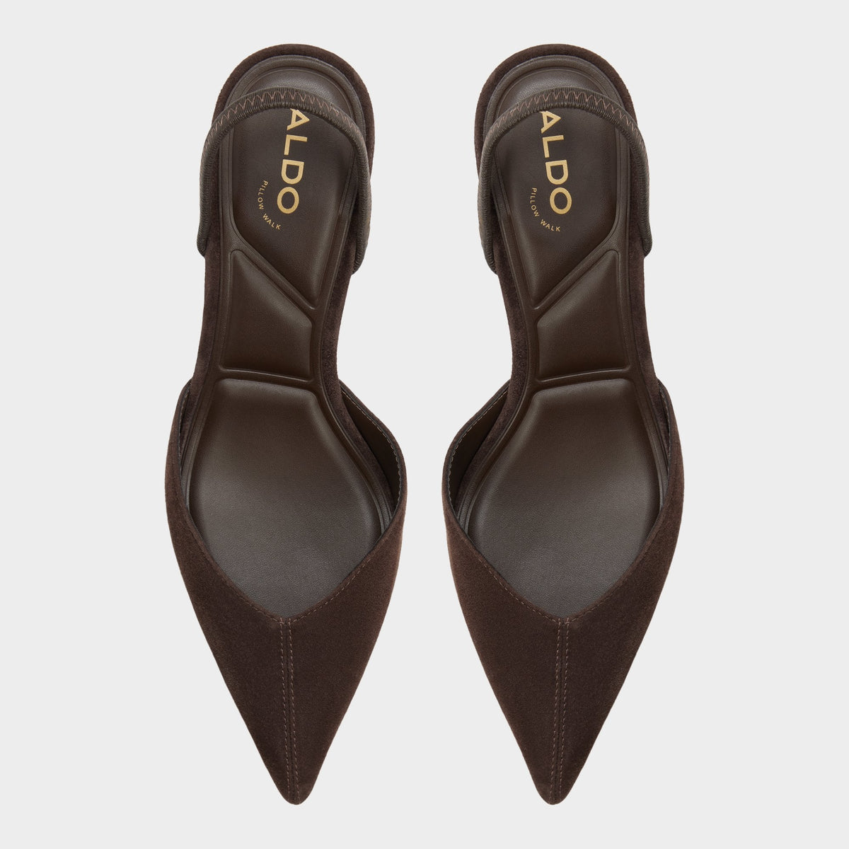 Re in Olivia Dark Brown - Sling back high heel, Stiletto heel | Aldo Exclusive