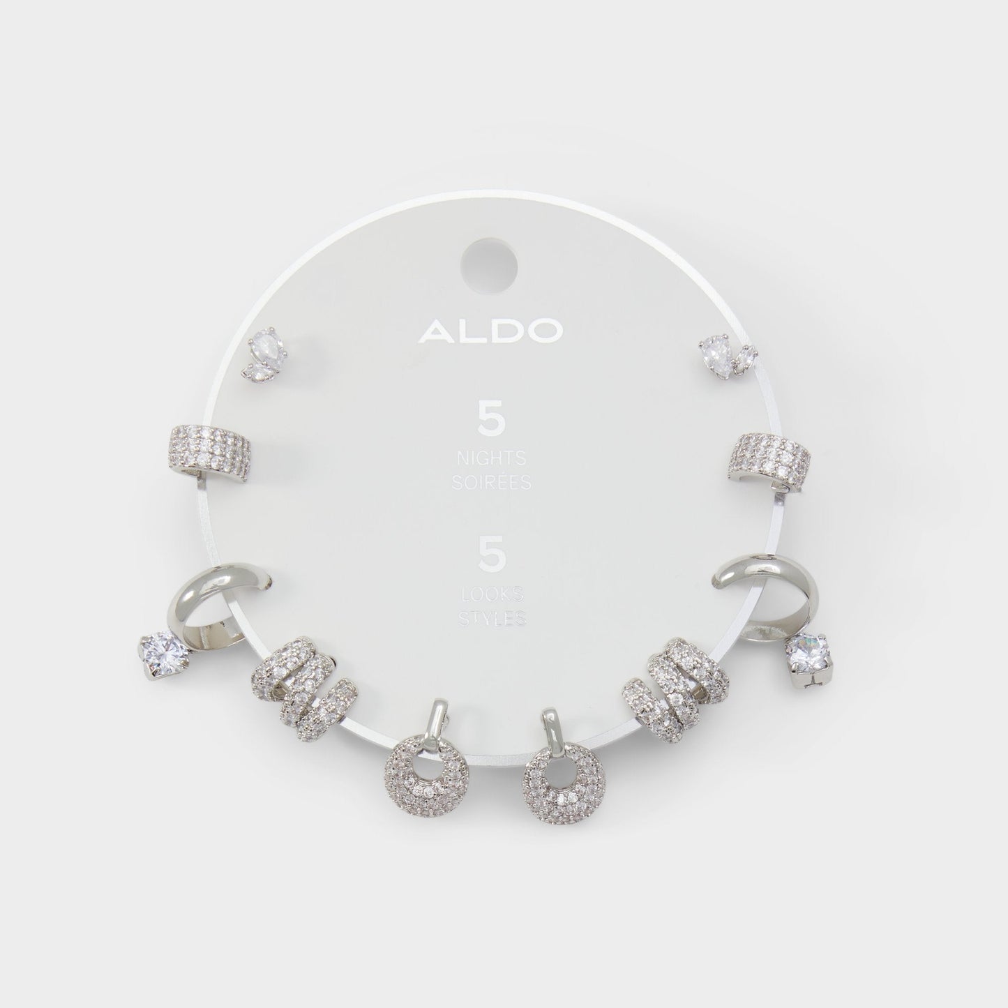 Fivelooks Silver/Clear Multi Women's Cubic Zirconia - Earrings | Aldo Classic
