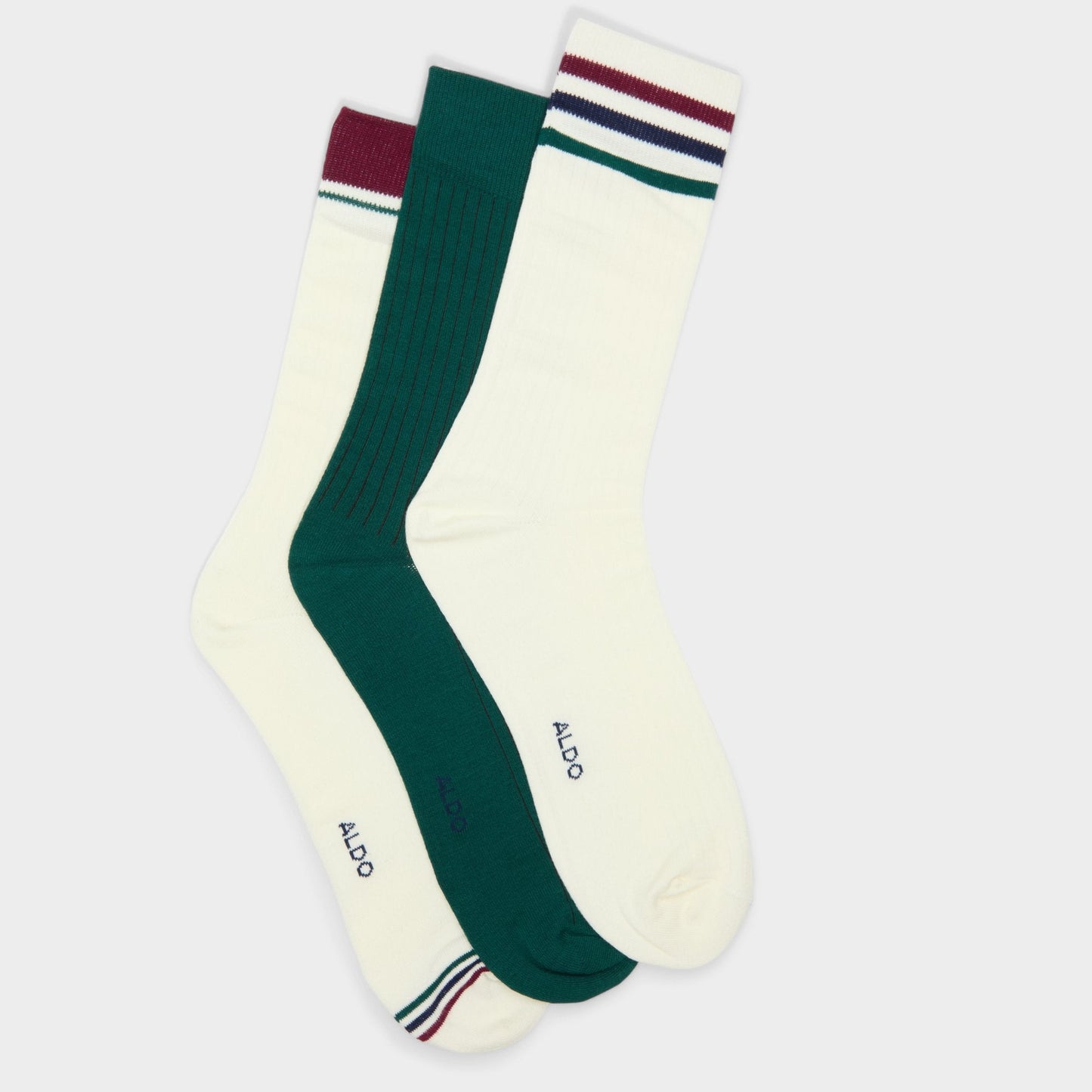 Clubstripes Bordo Men's Socks - Crew socks | Aldo Popular