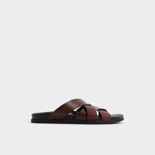 Florian in Dark Brown - Slide sandal | Aldo Premium
