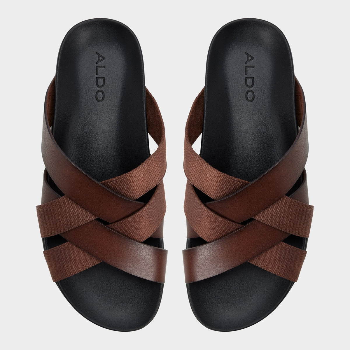 Florian in Dark Brown - Slide sandal | Aldo Premium